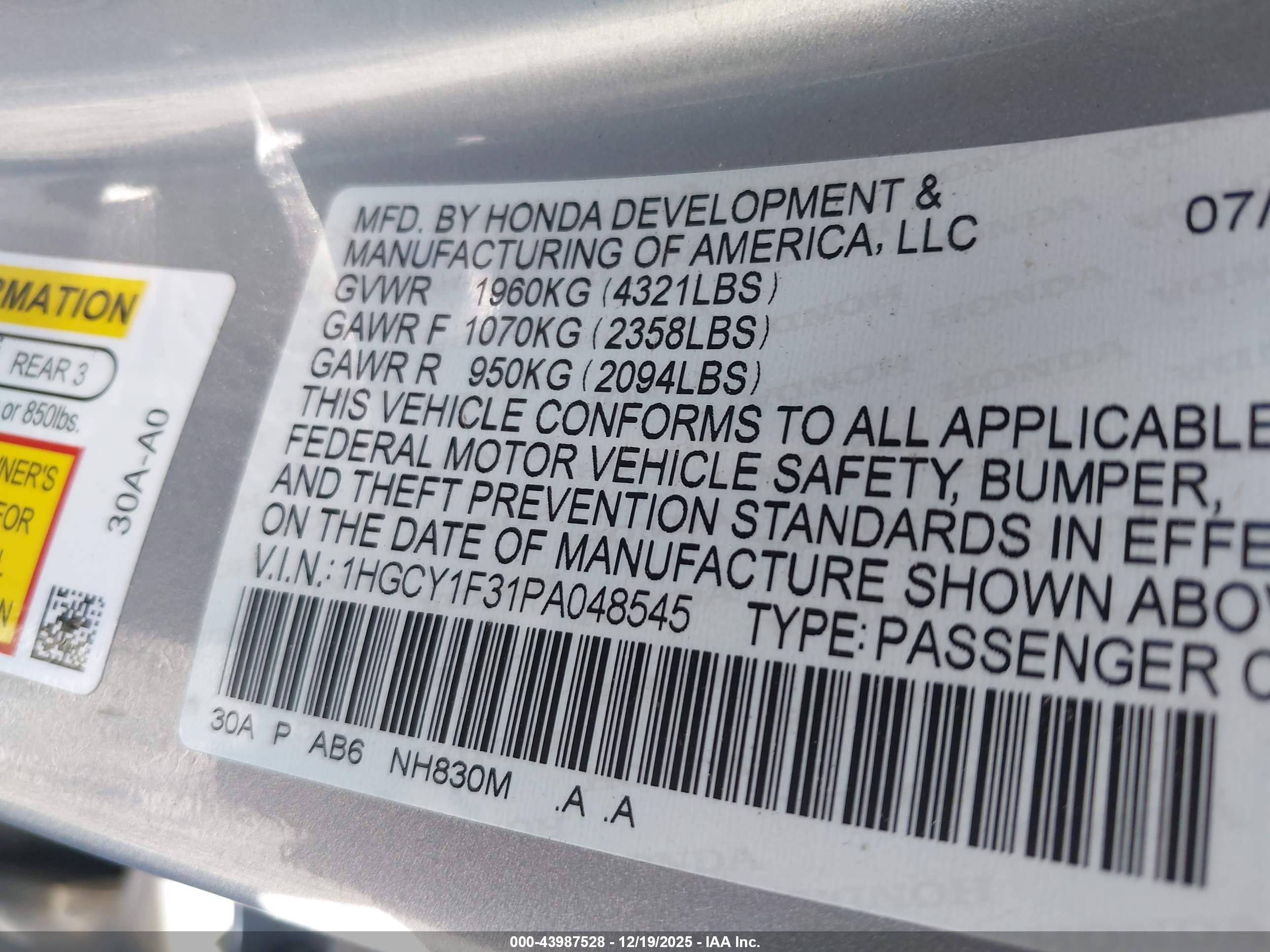 HONDA ACCORD image 9