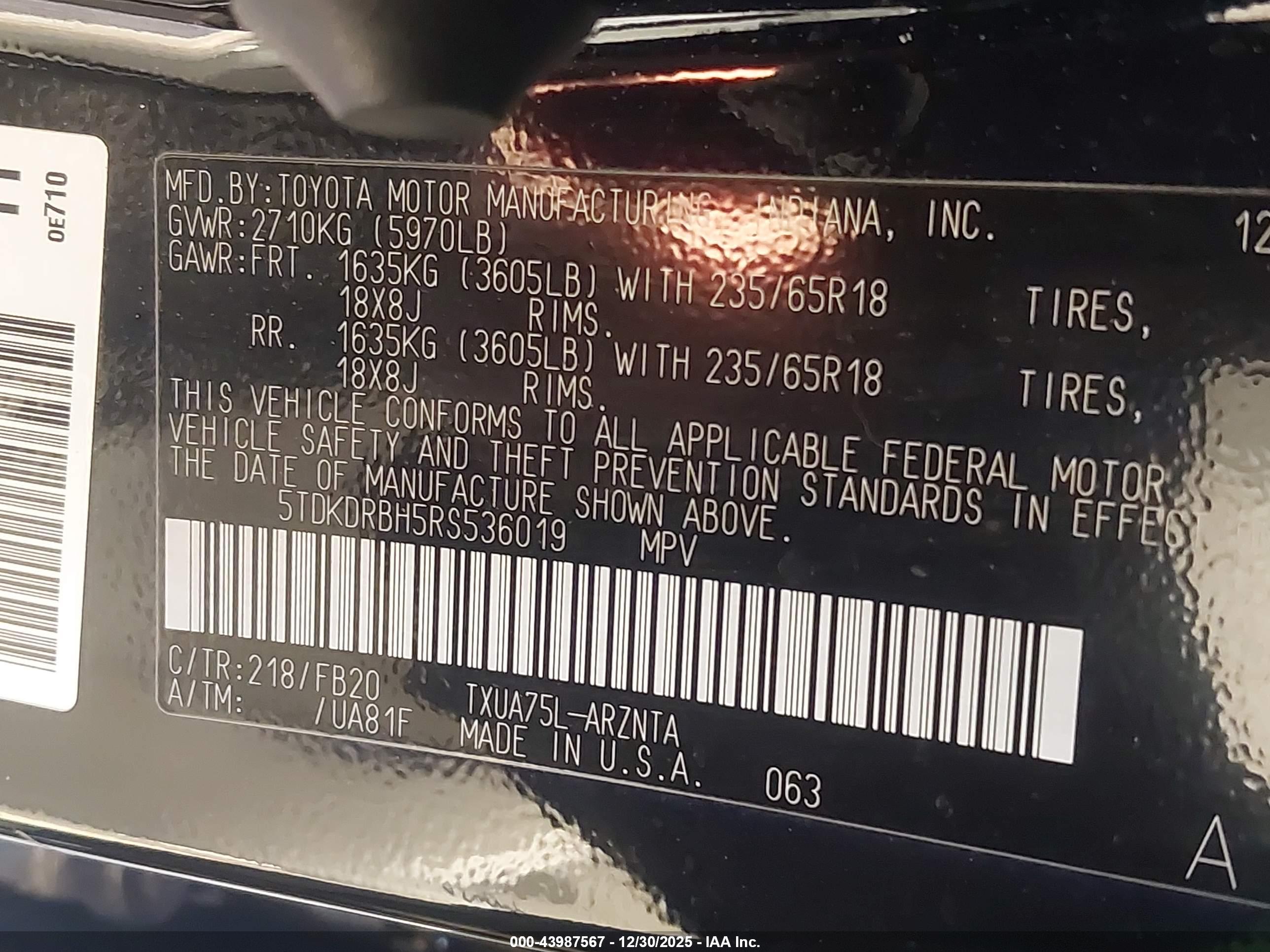 TOYOTA HIGHLANDER image 9
