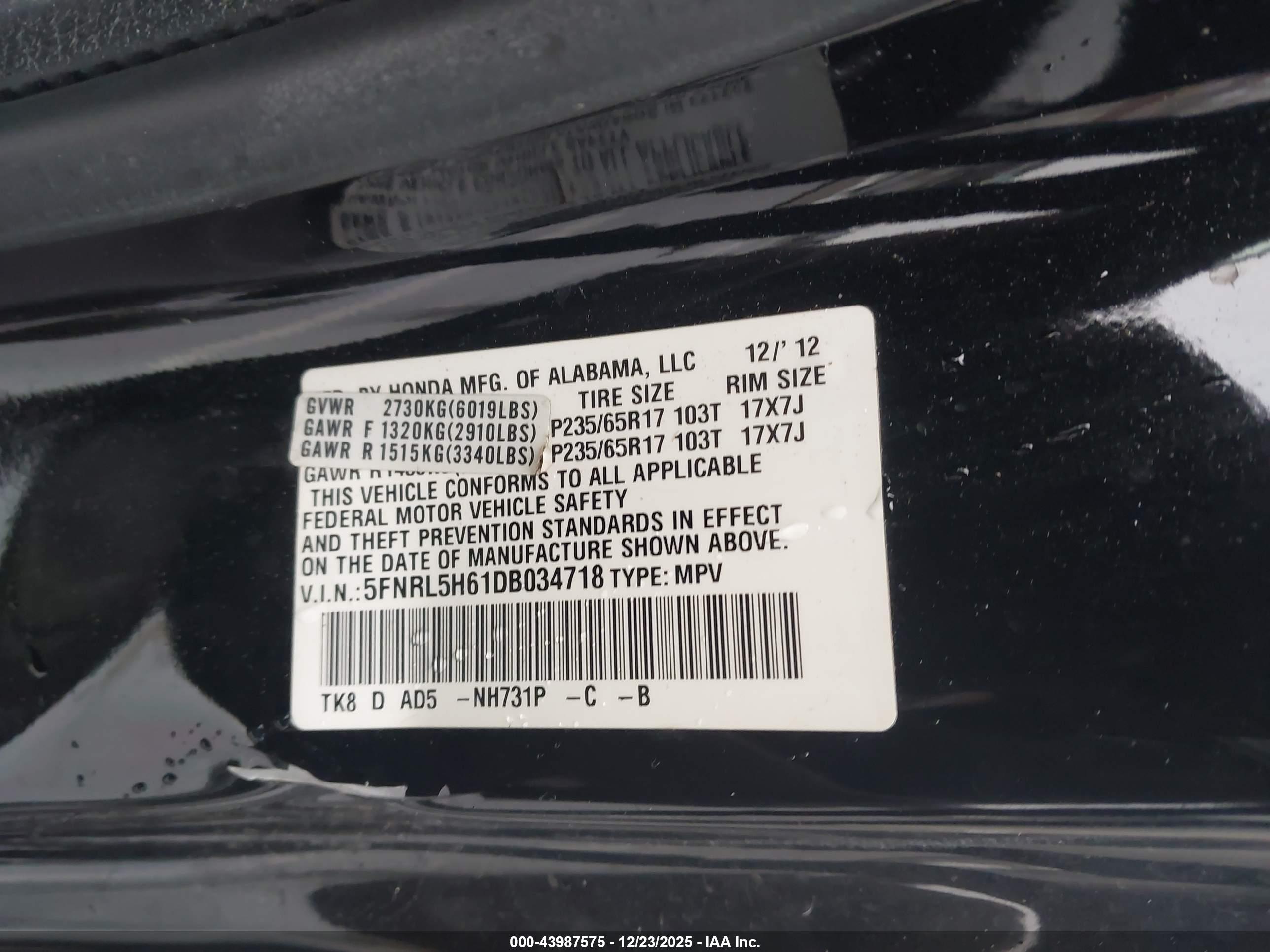 HONDA ODYSSEY image 9