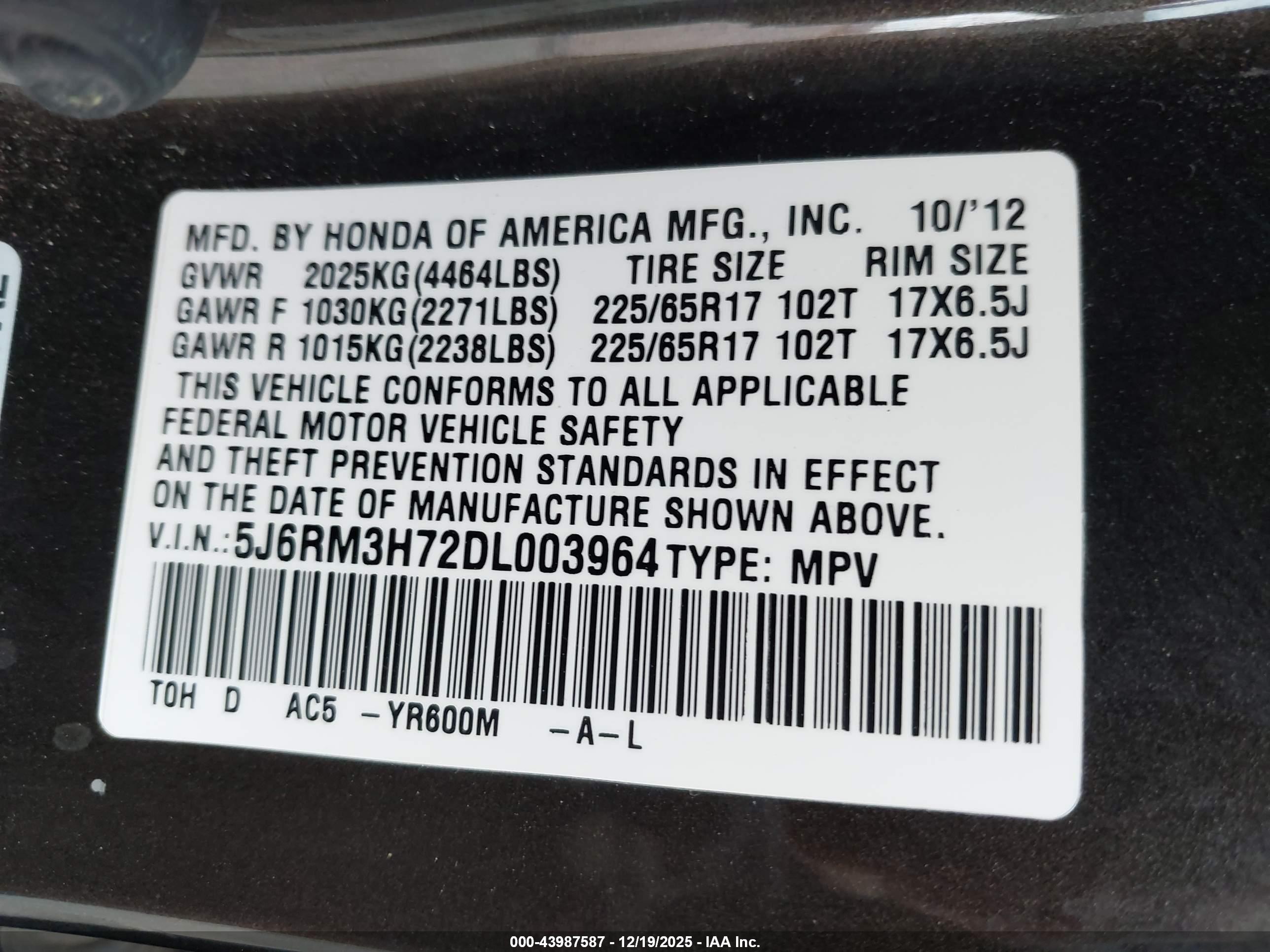 HONDA CR-V image 9