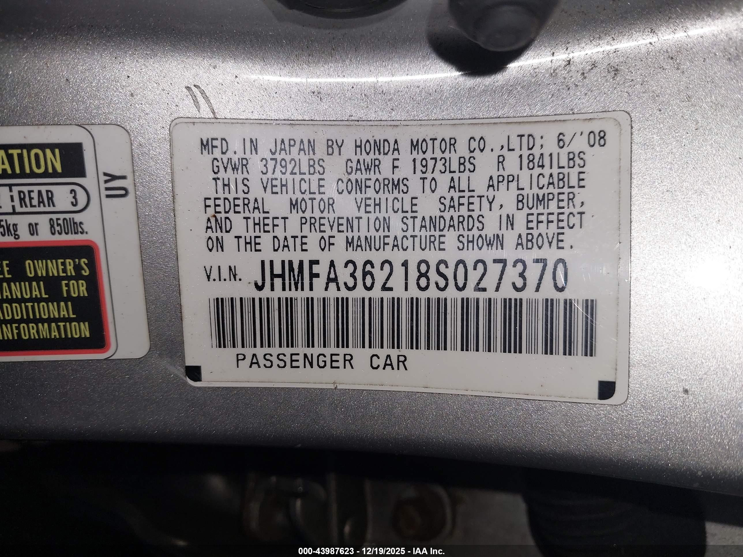 HONDA CIVIC image 9