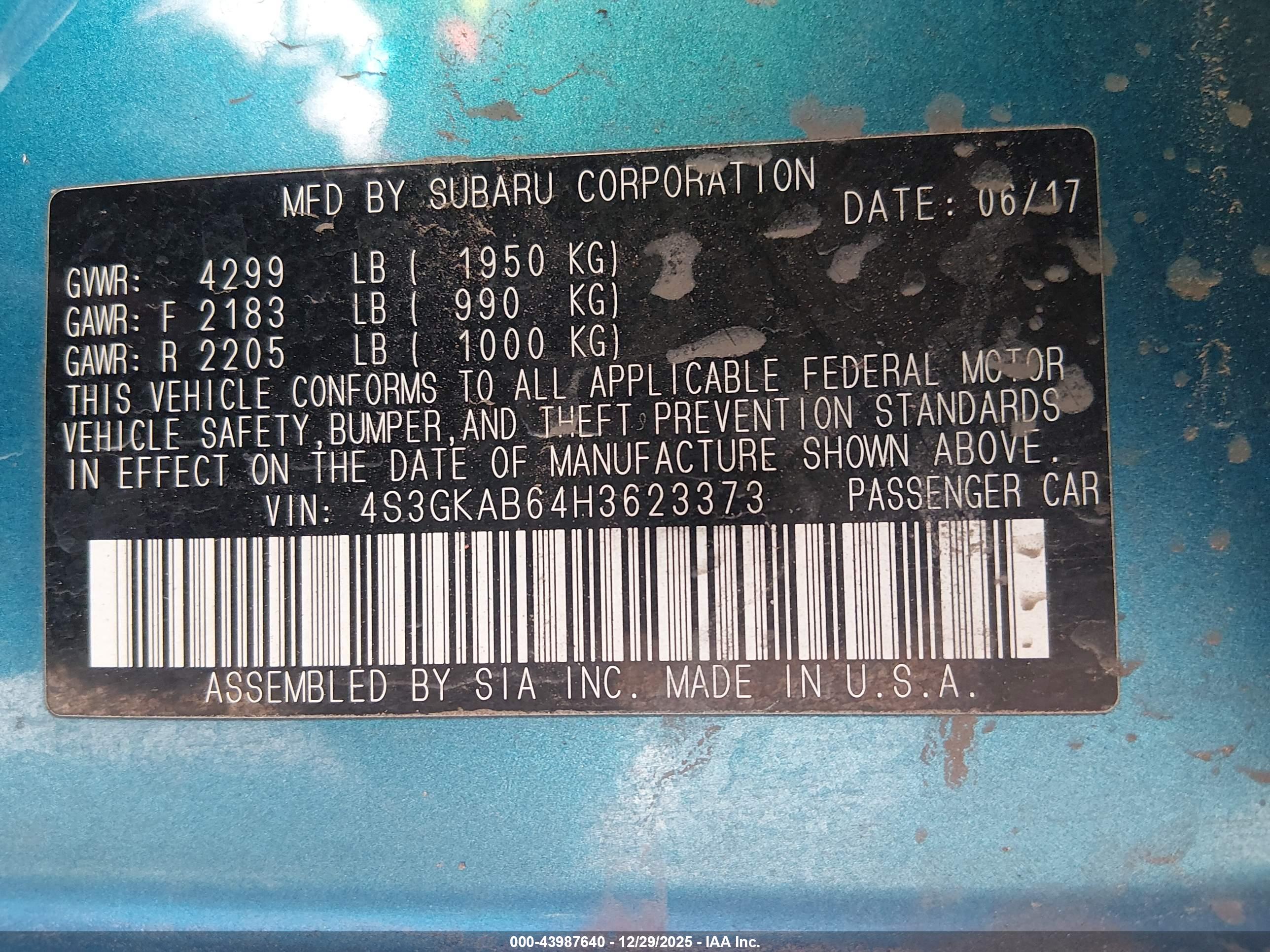 SUBARU IMPREZA image 9