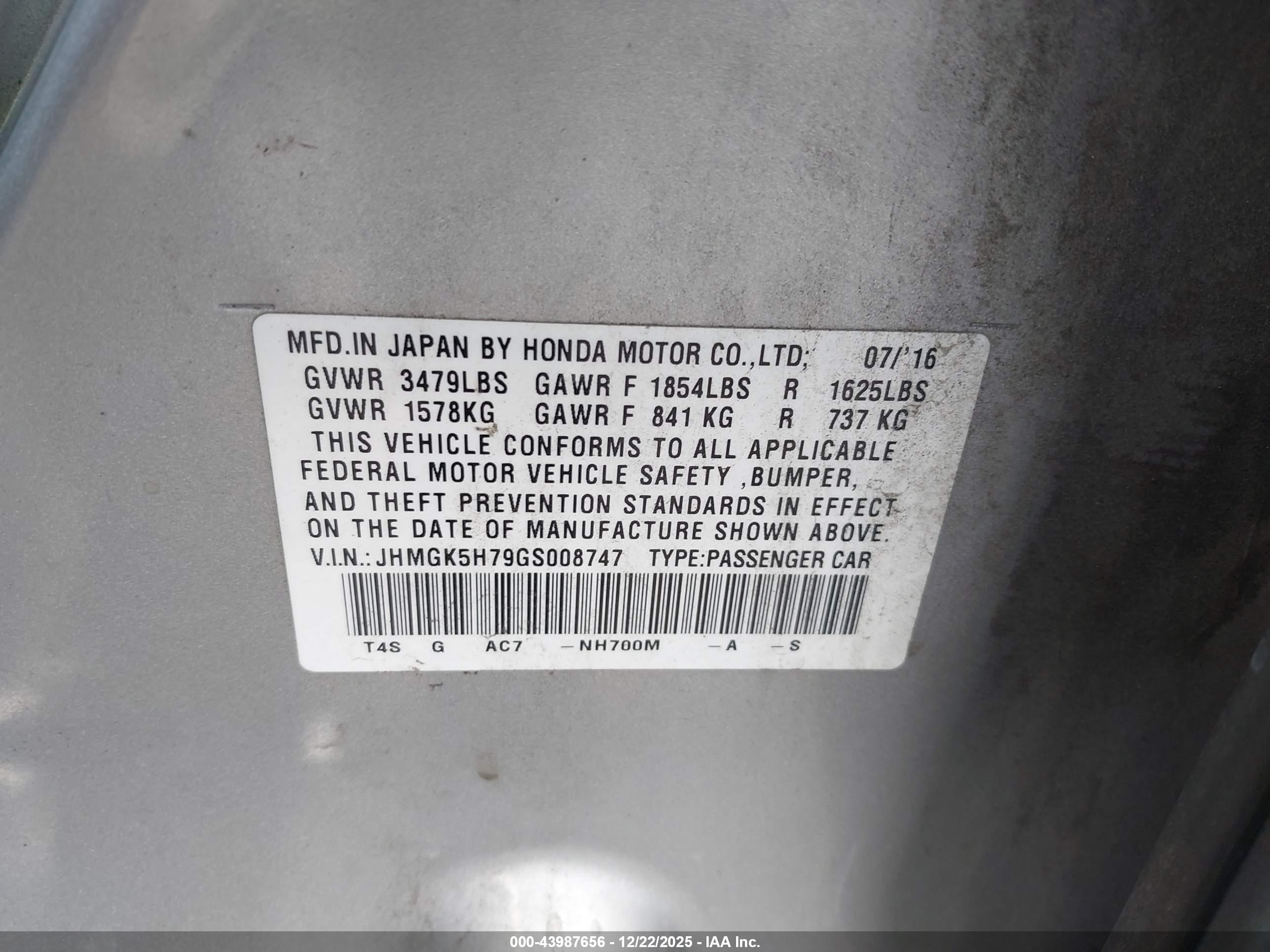 HONDA FIT image 9