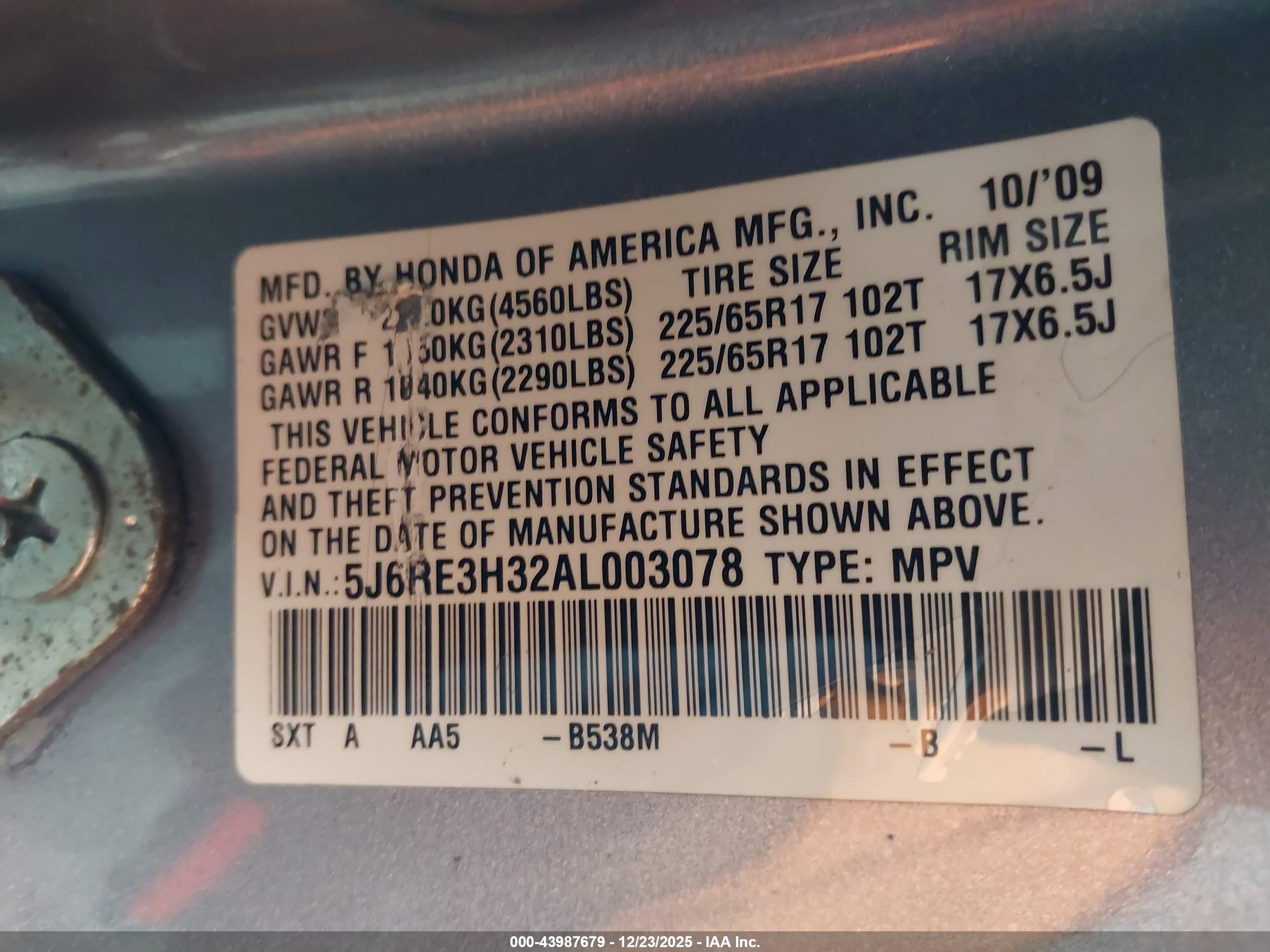 HONDA CR-V image 9