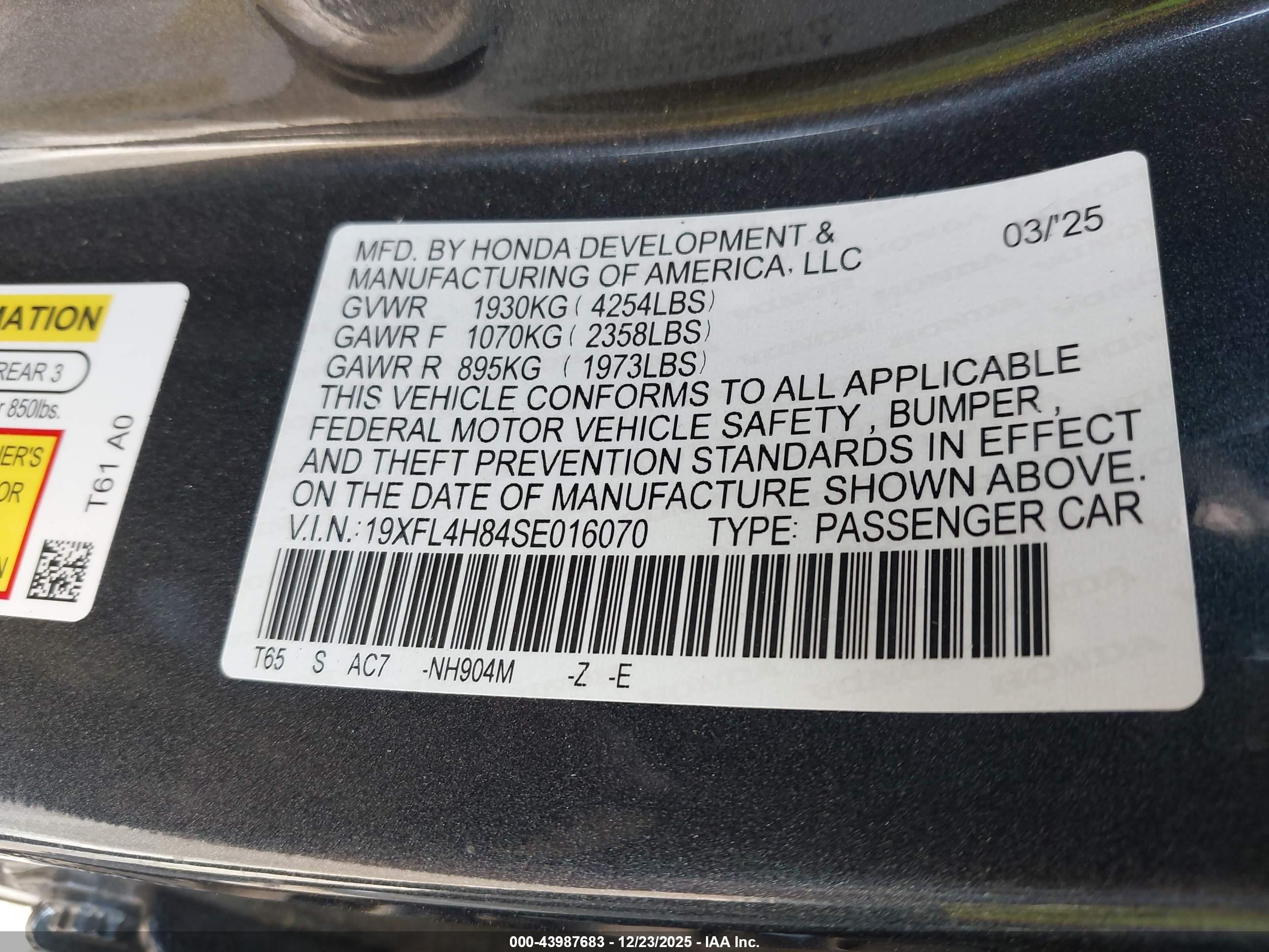 HONDA CIVIC image 9