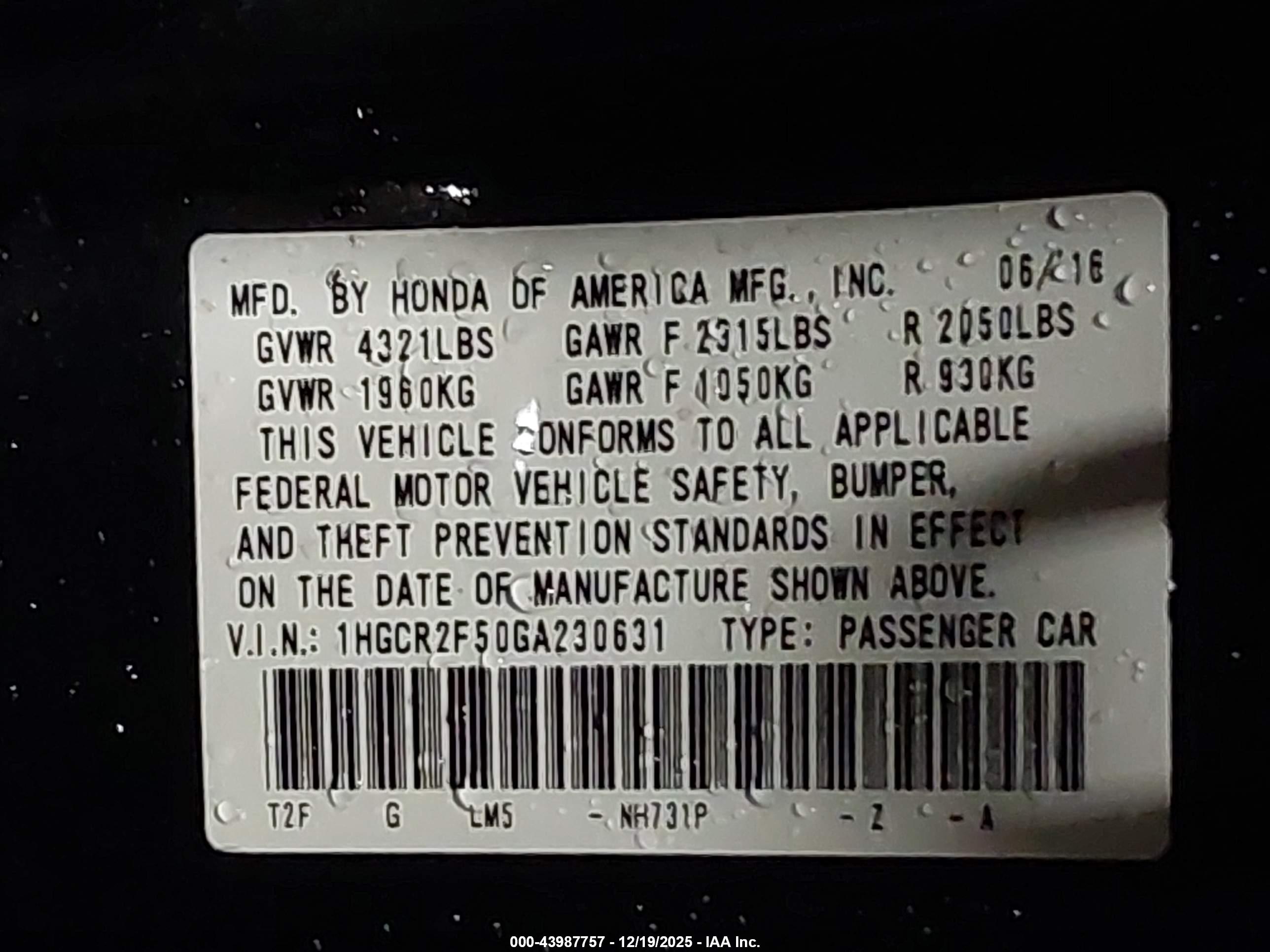HONDA ACCORD image 9