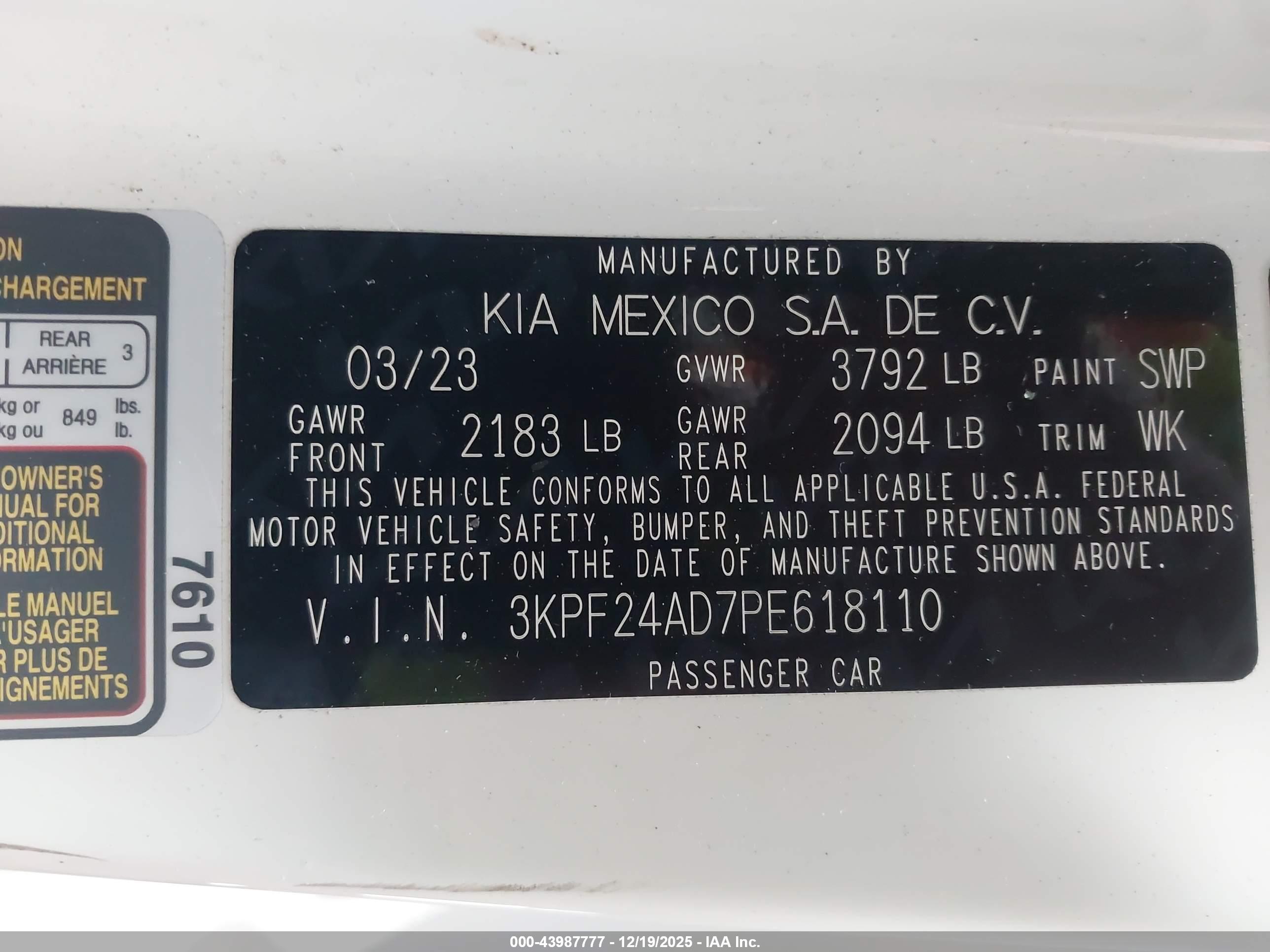 KIA FORTE image 9