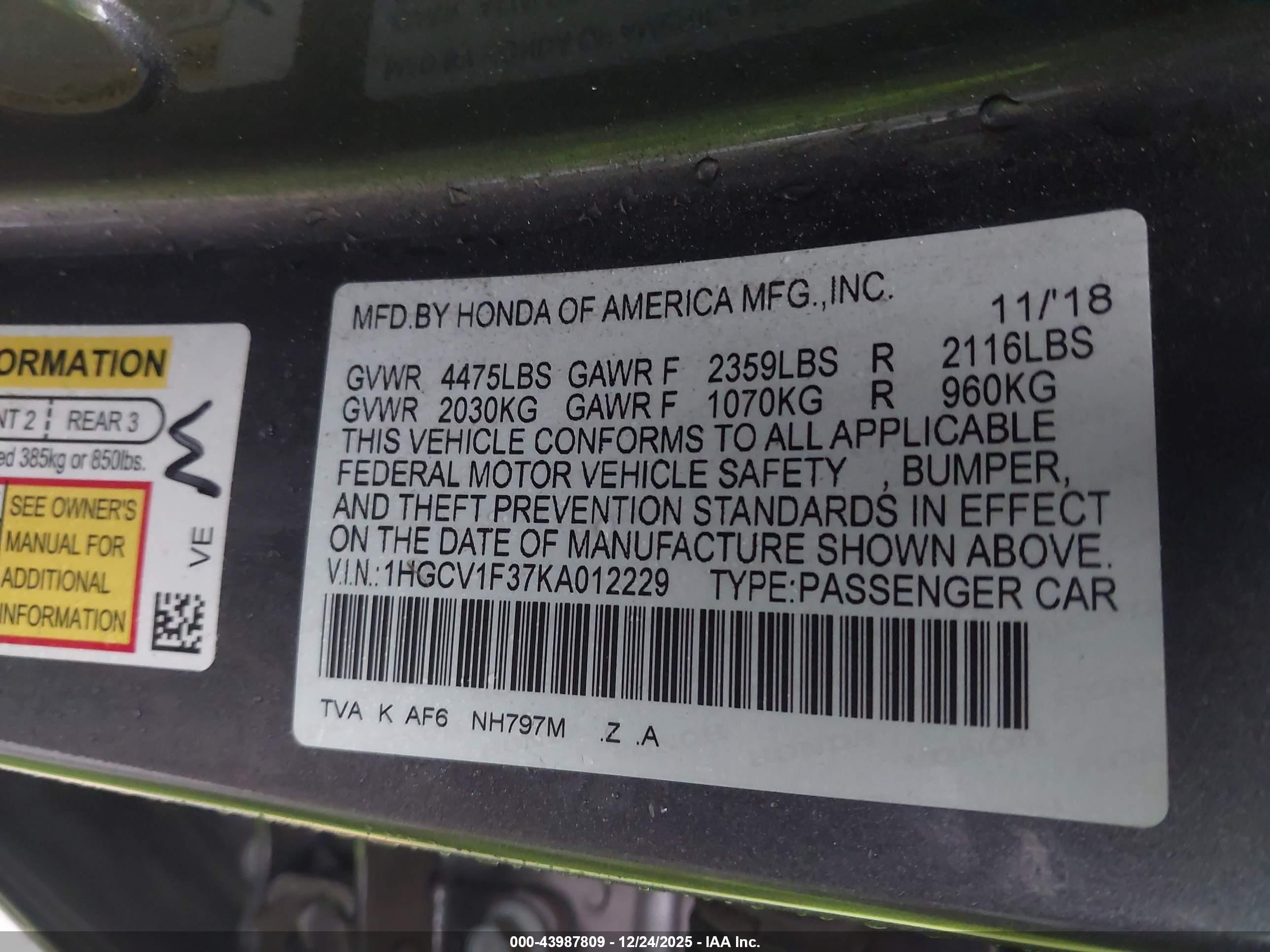 HONDA ACCORD image 9