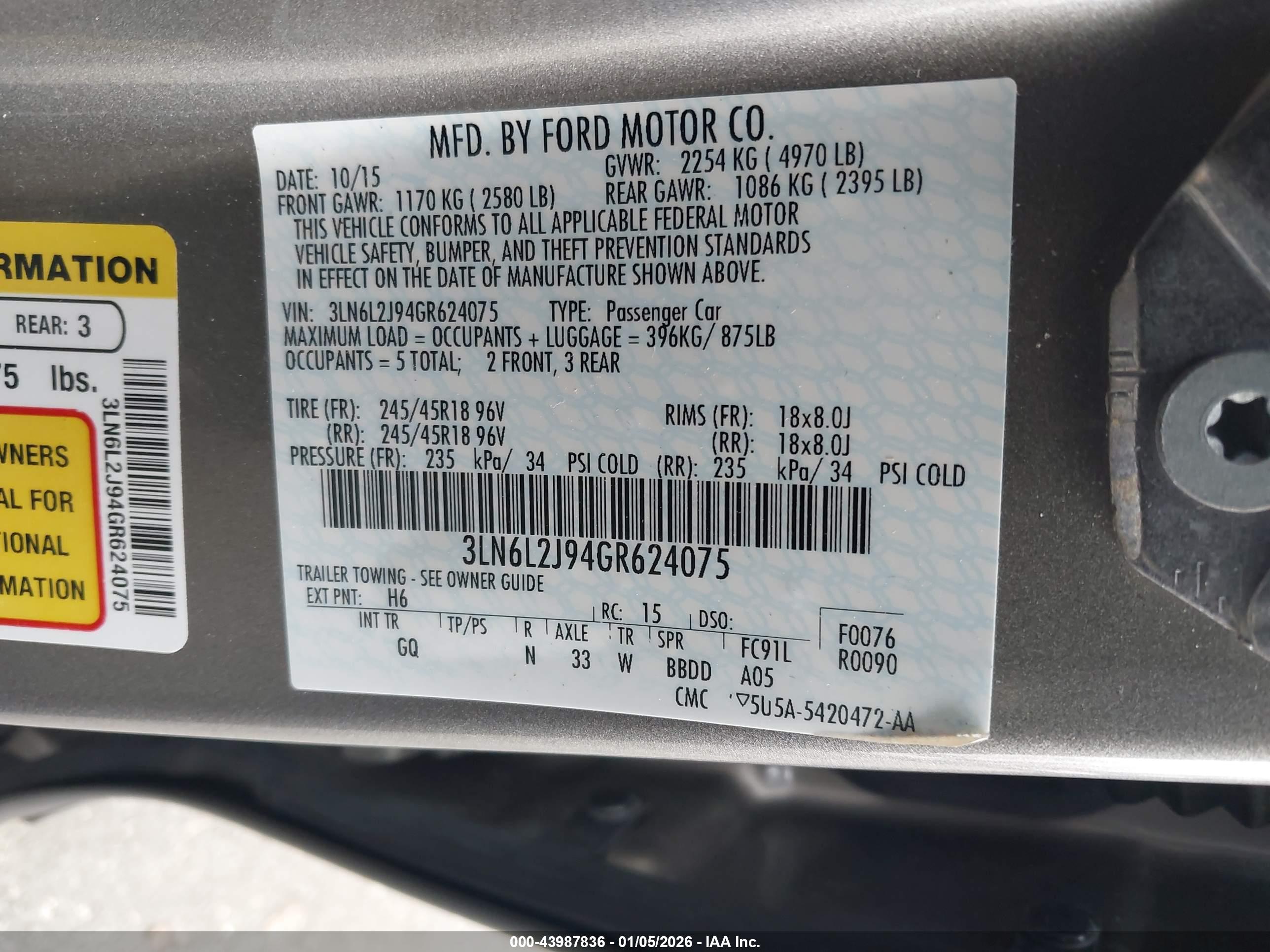 LINCOLN MKZ image 9