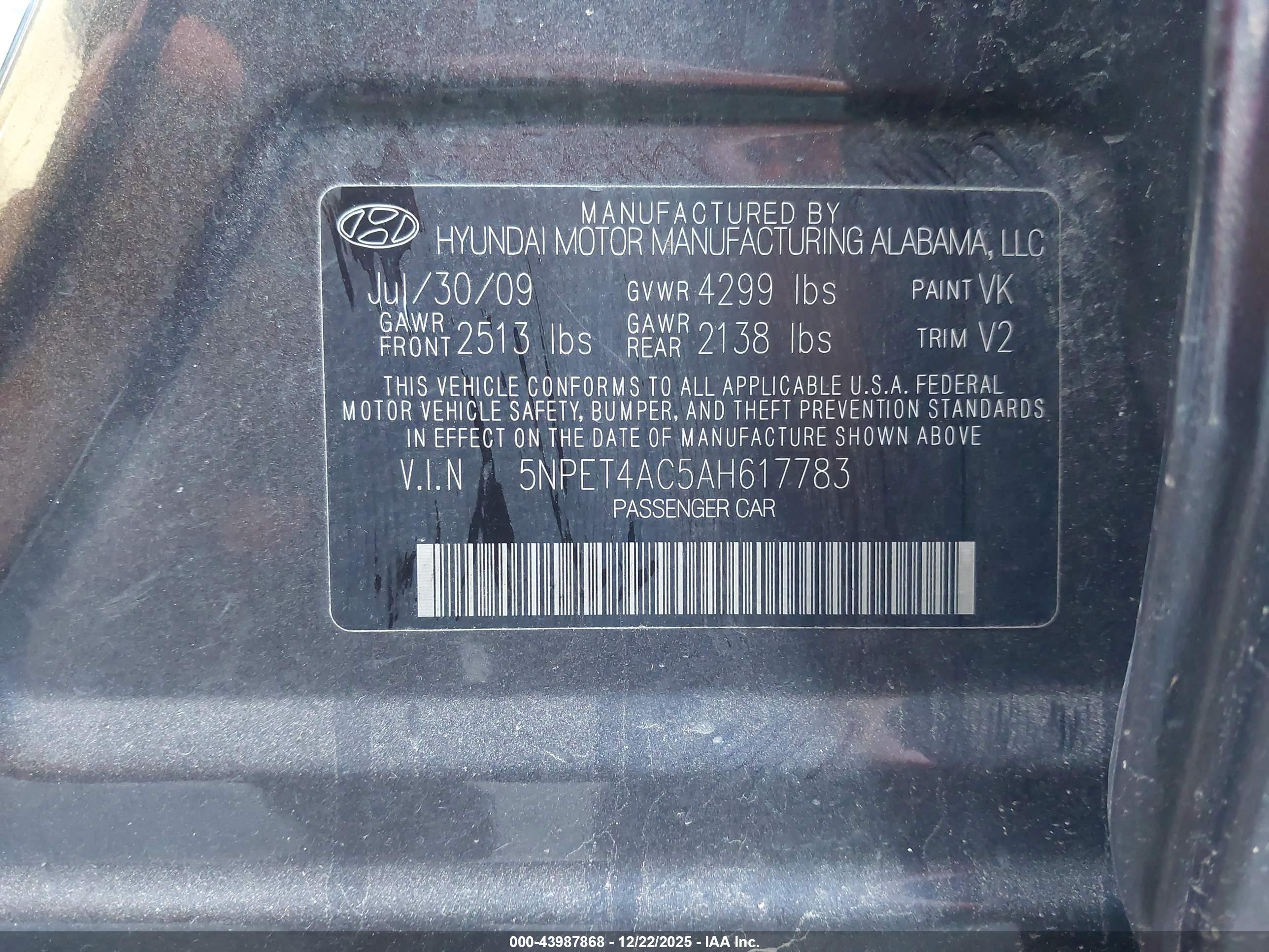 HYUNDAI SONATA image 9