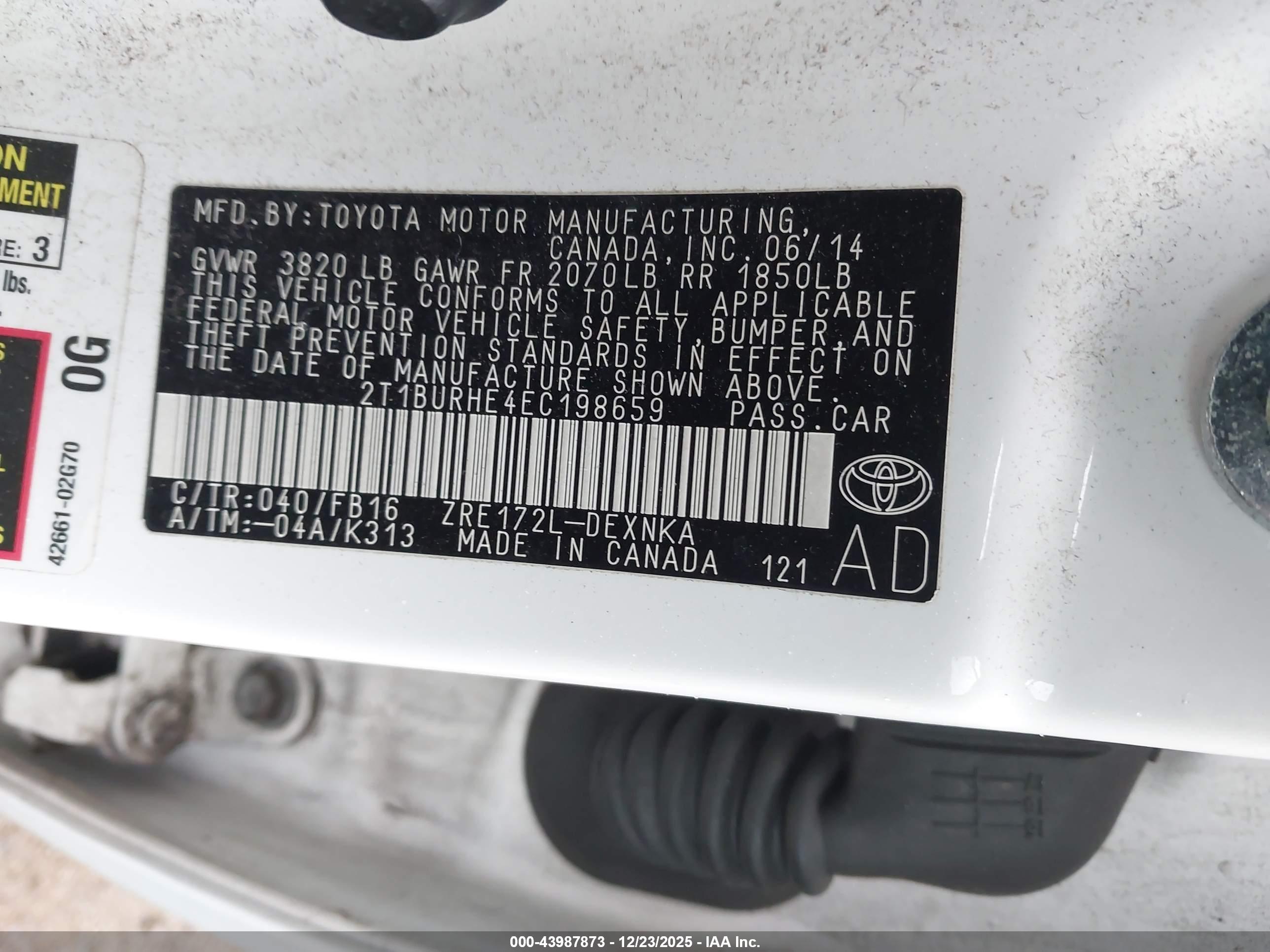 TOYOTA COROLLA image 9