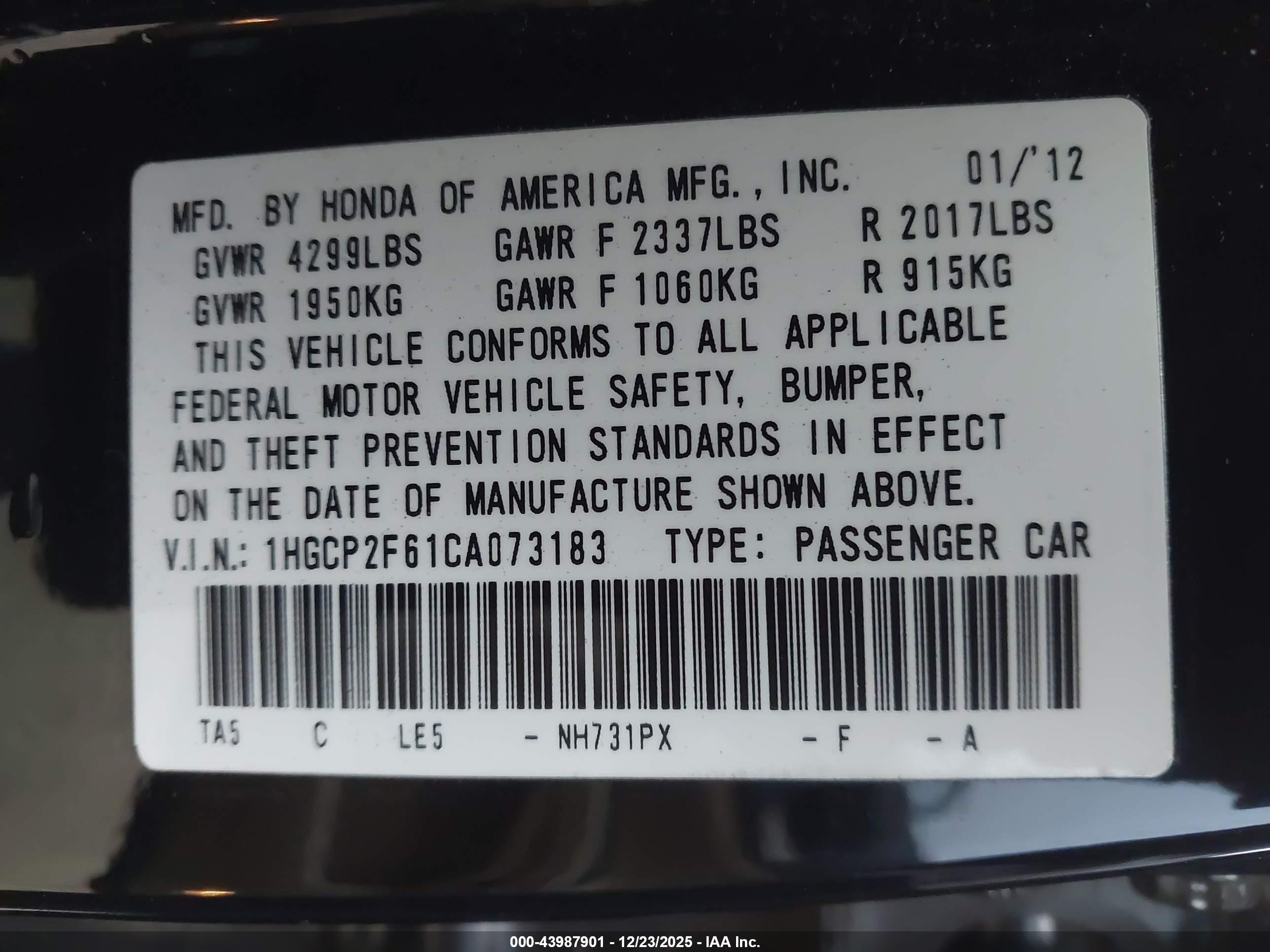 HONDA ACCORD image 9