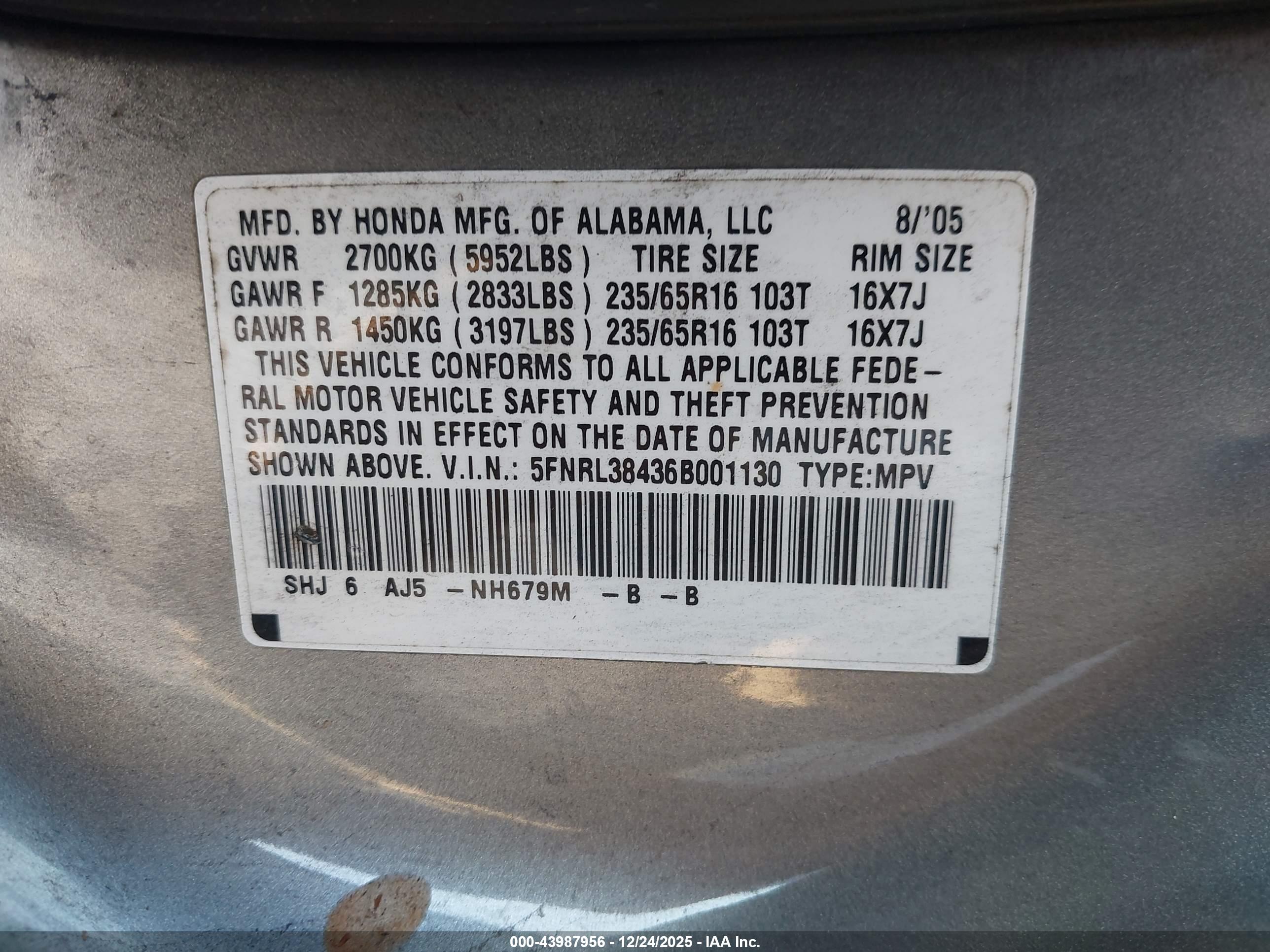 HONDA ODYSSEY image 9