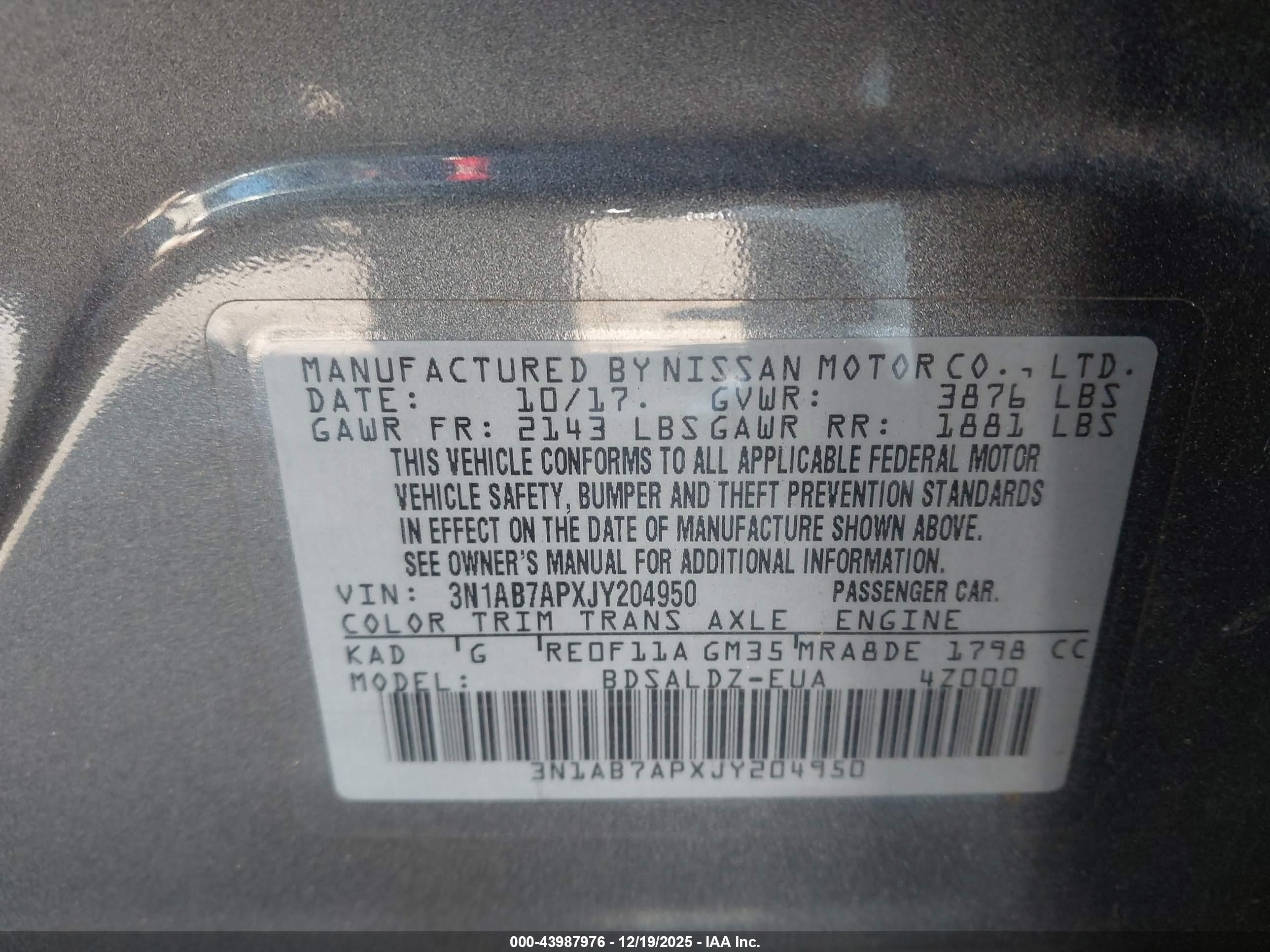 NISSAN SENTRA image 9