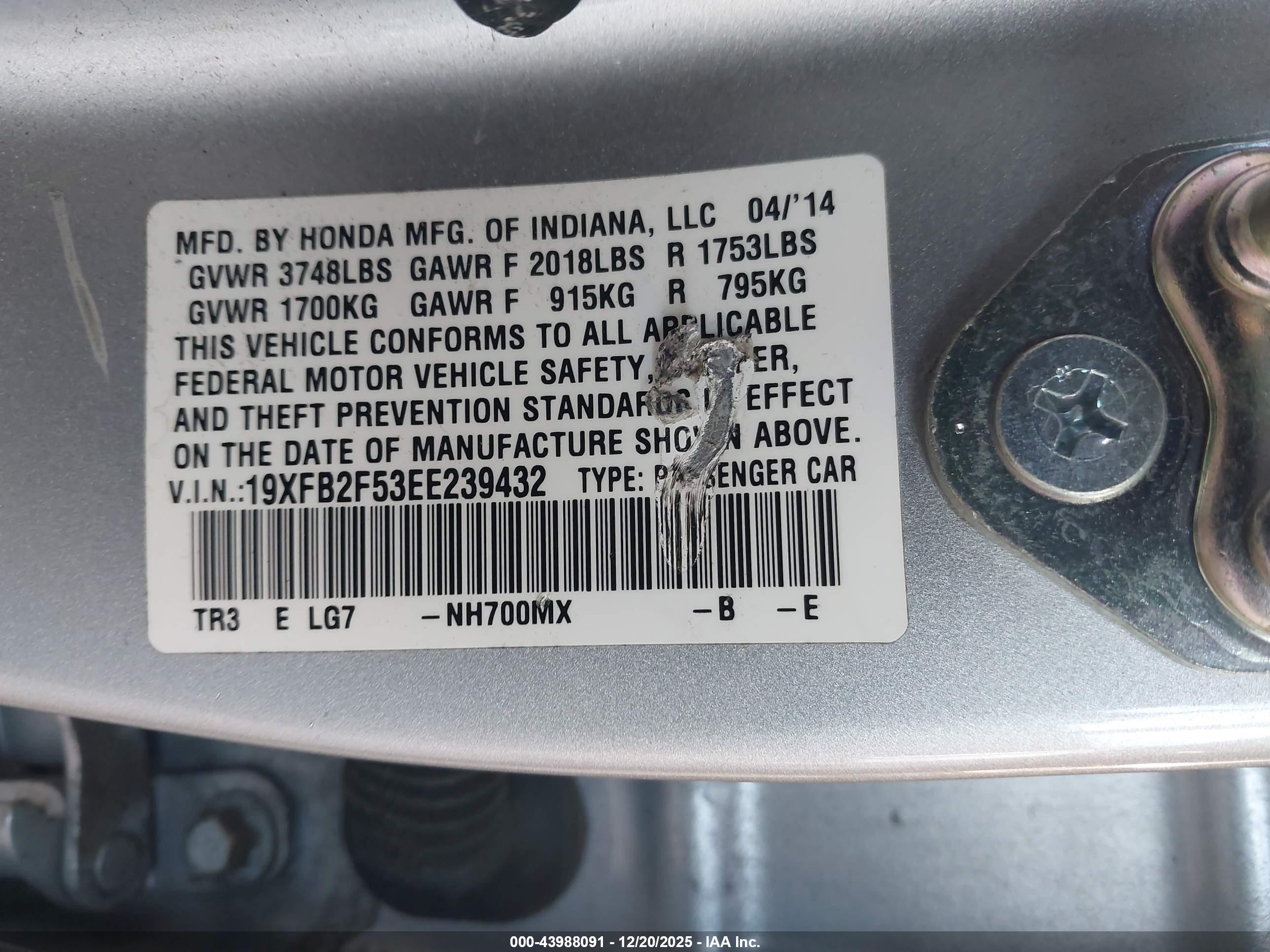 HONDA CIVIC image 9