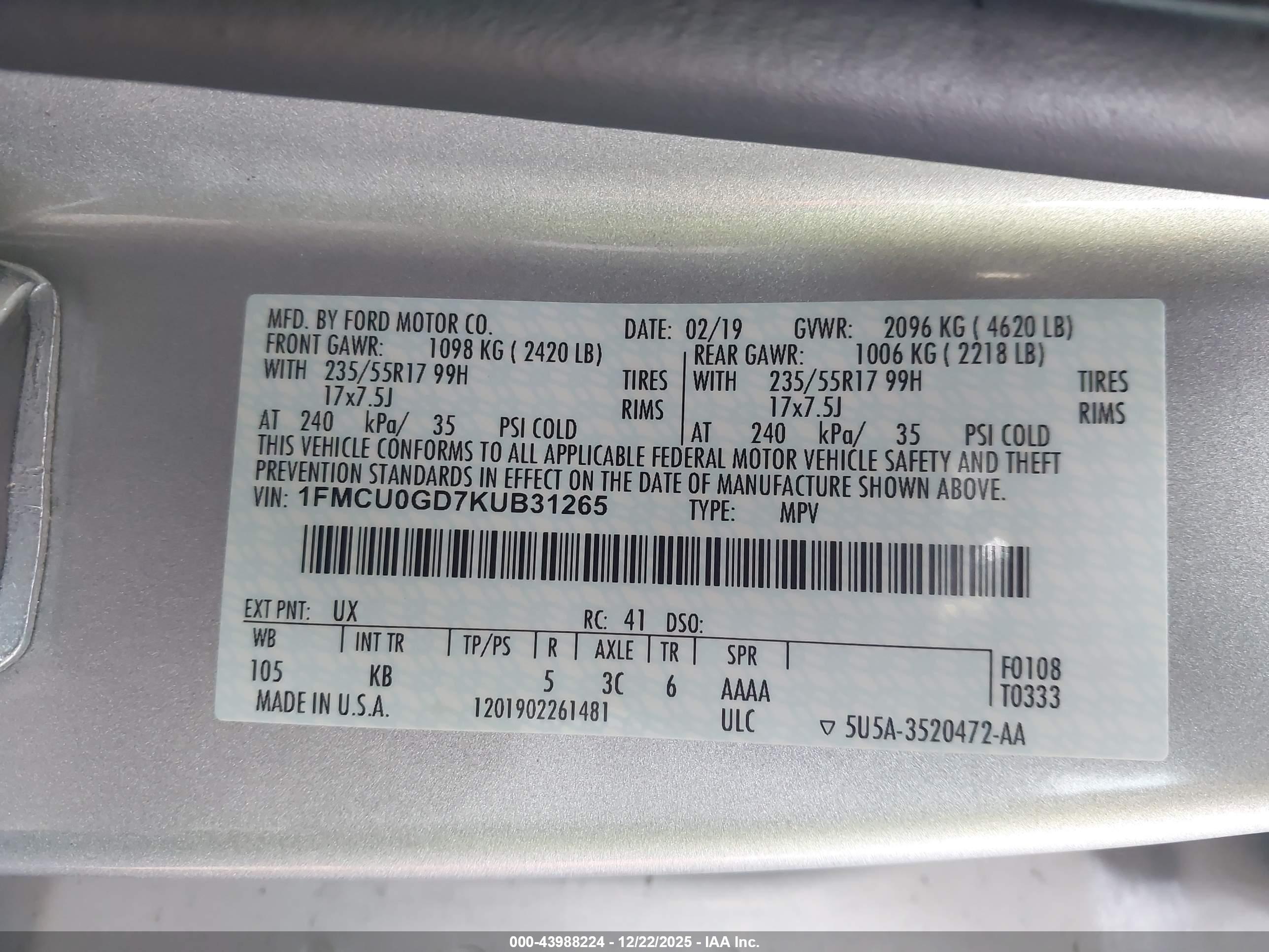 FORD ESCAPE image 9