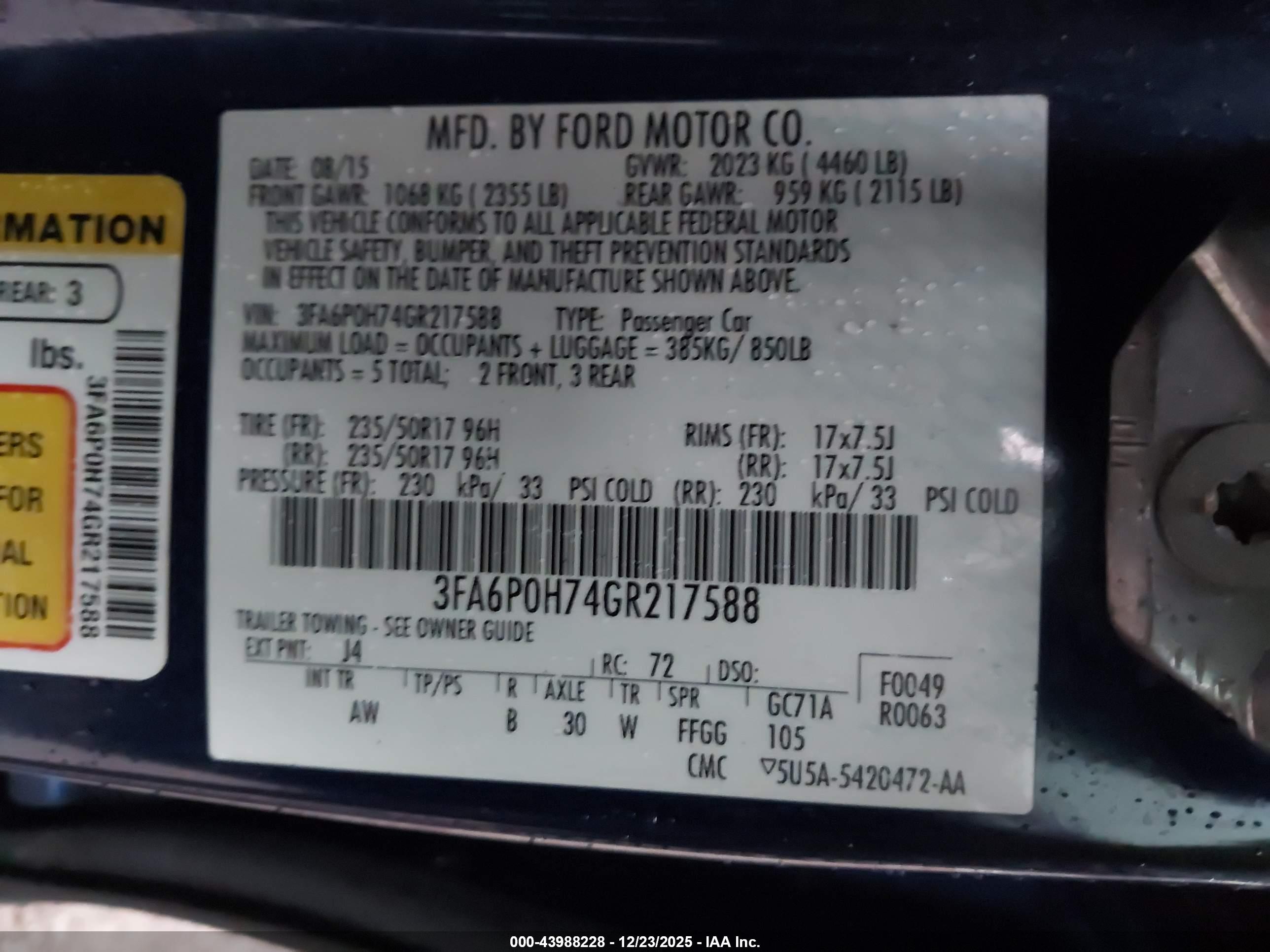 FORD FUSION image 9