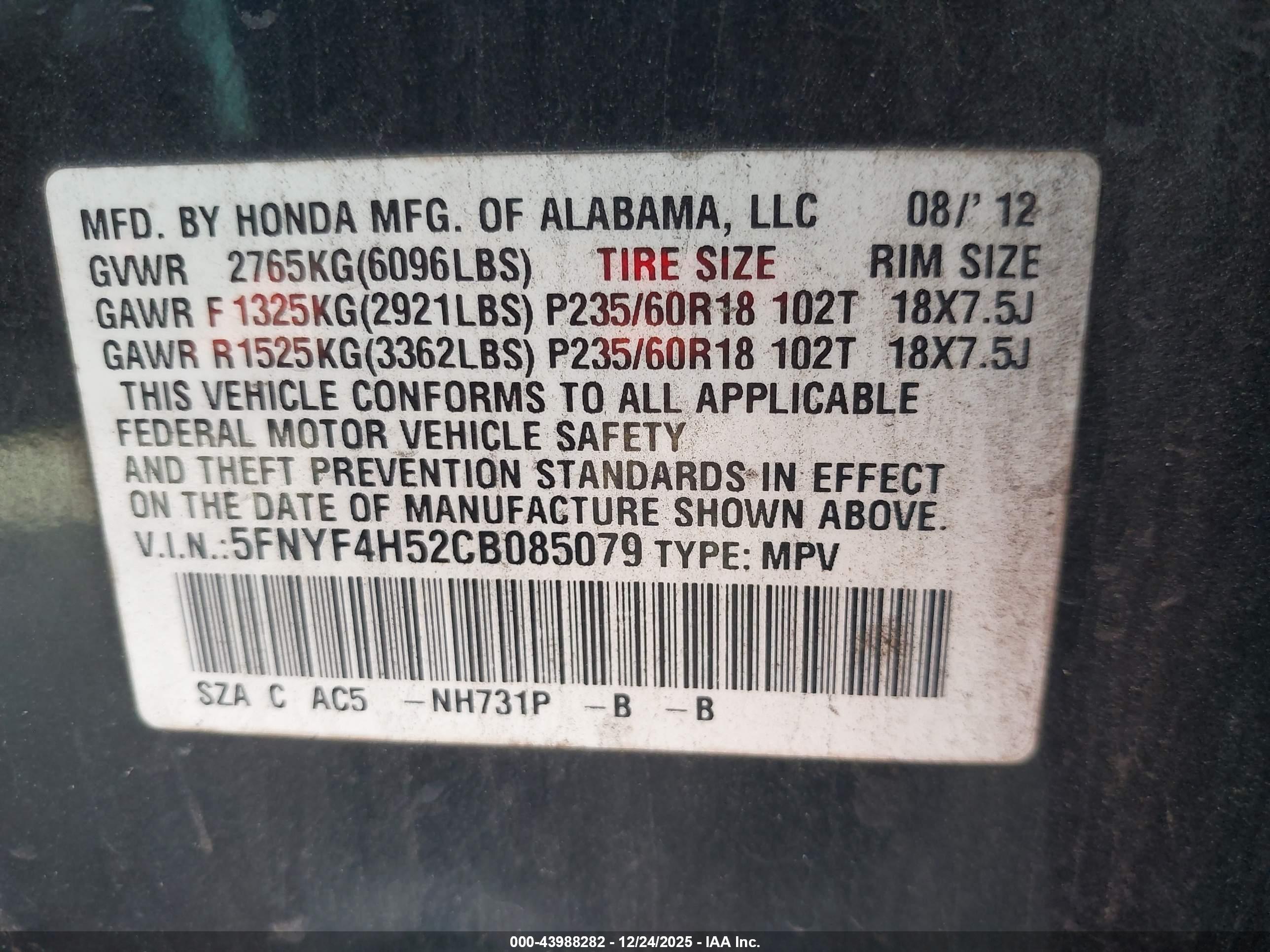 HONDA PILOT image 9