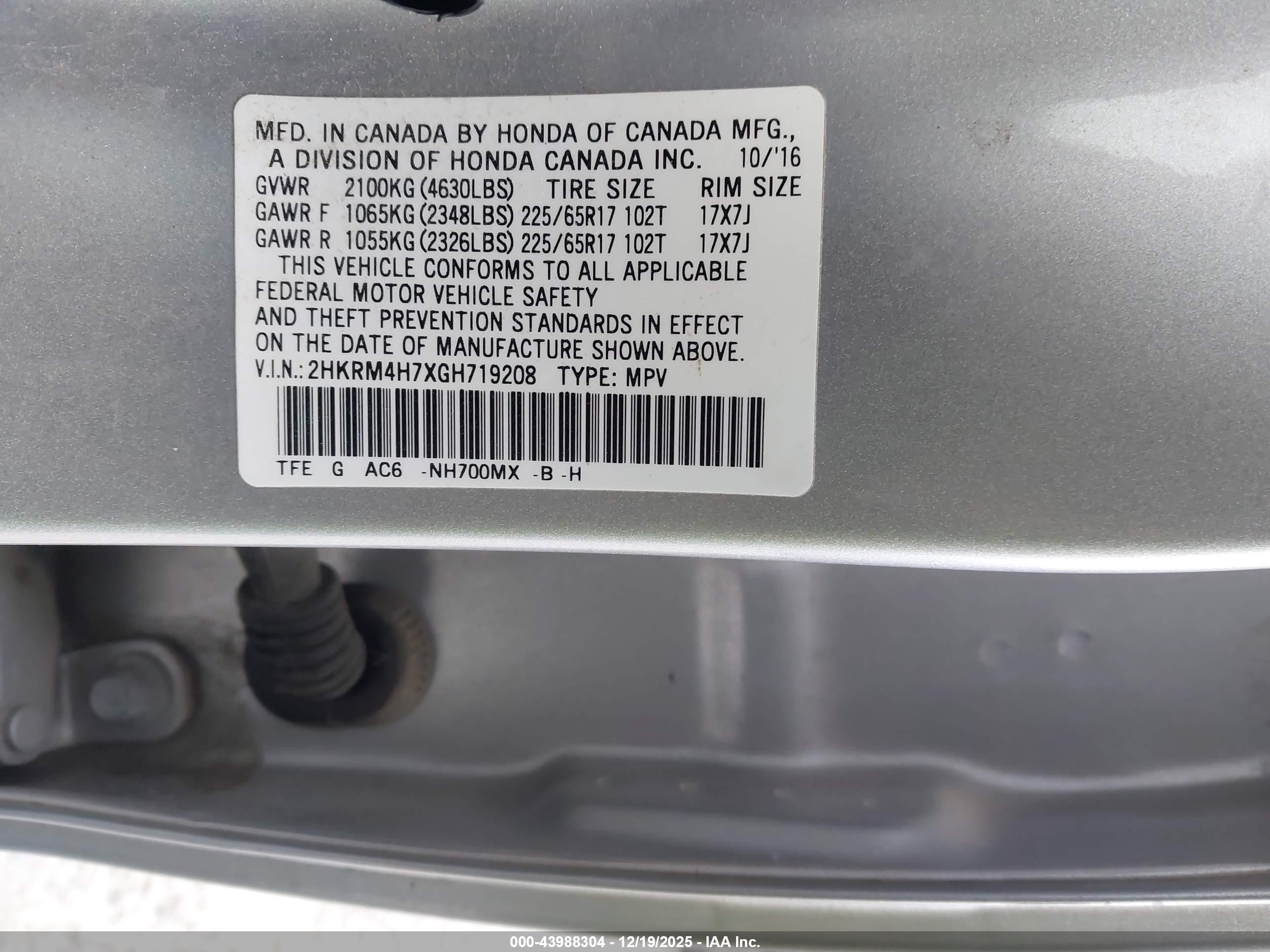 HONDA CR-V image 9