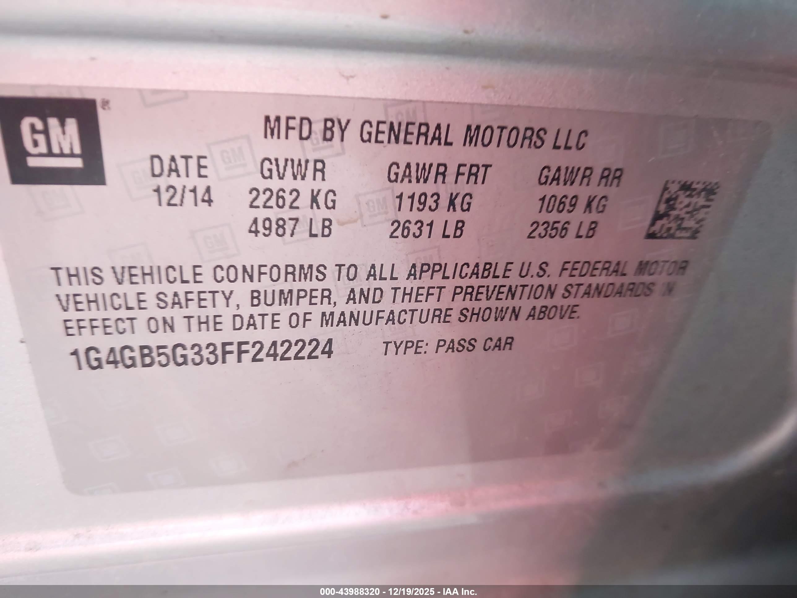 BUICK LACROSSE image 9