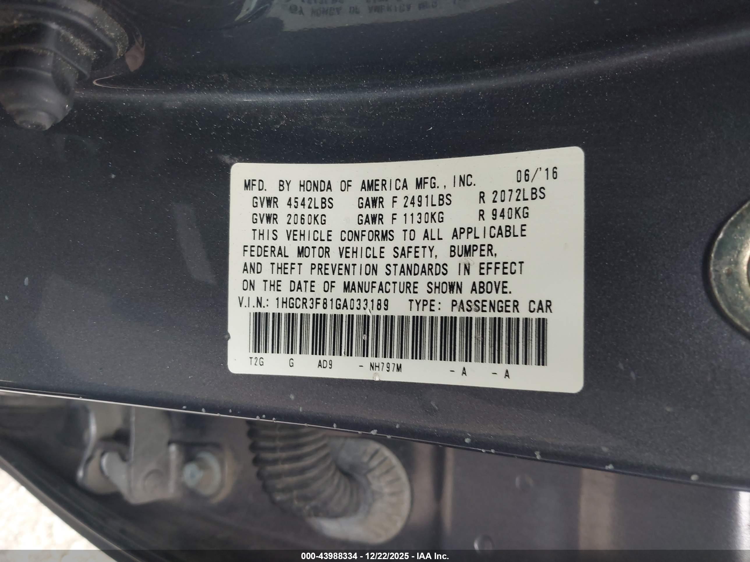 HONDA ACCORD image 9