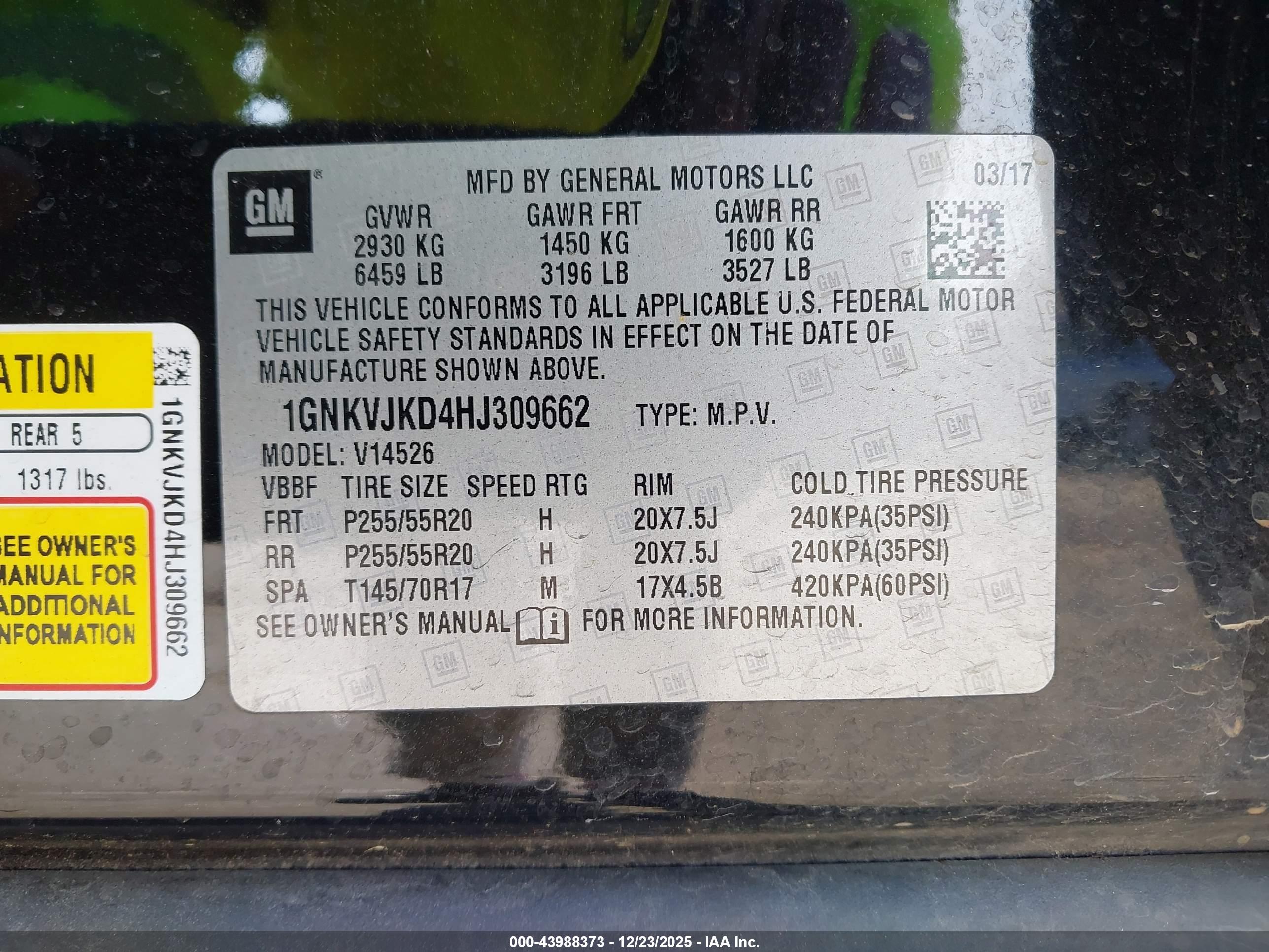 CHEVROLET TRAVERSE image 9