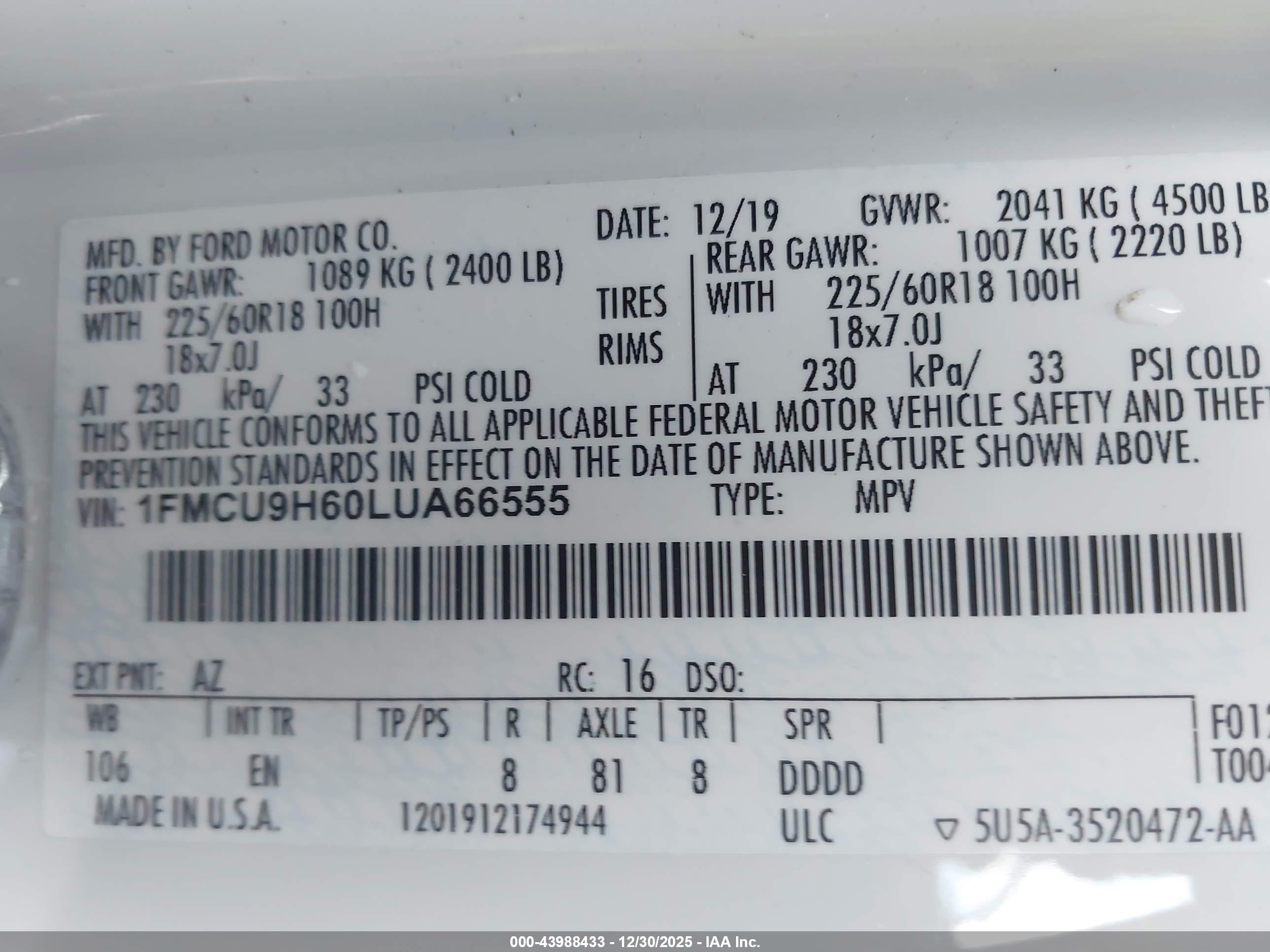 FORD ESCAPE image 9