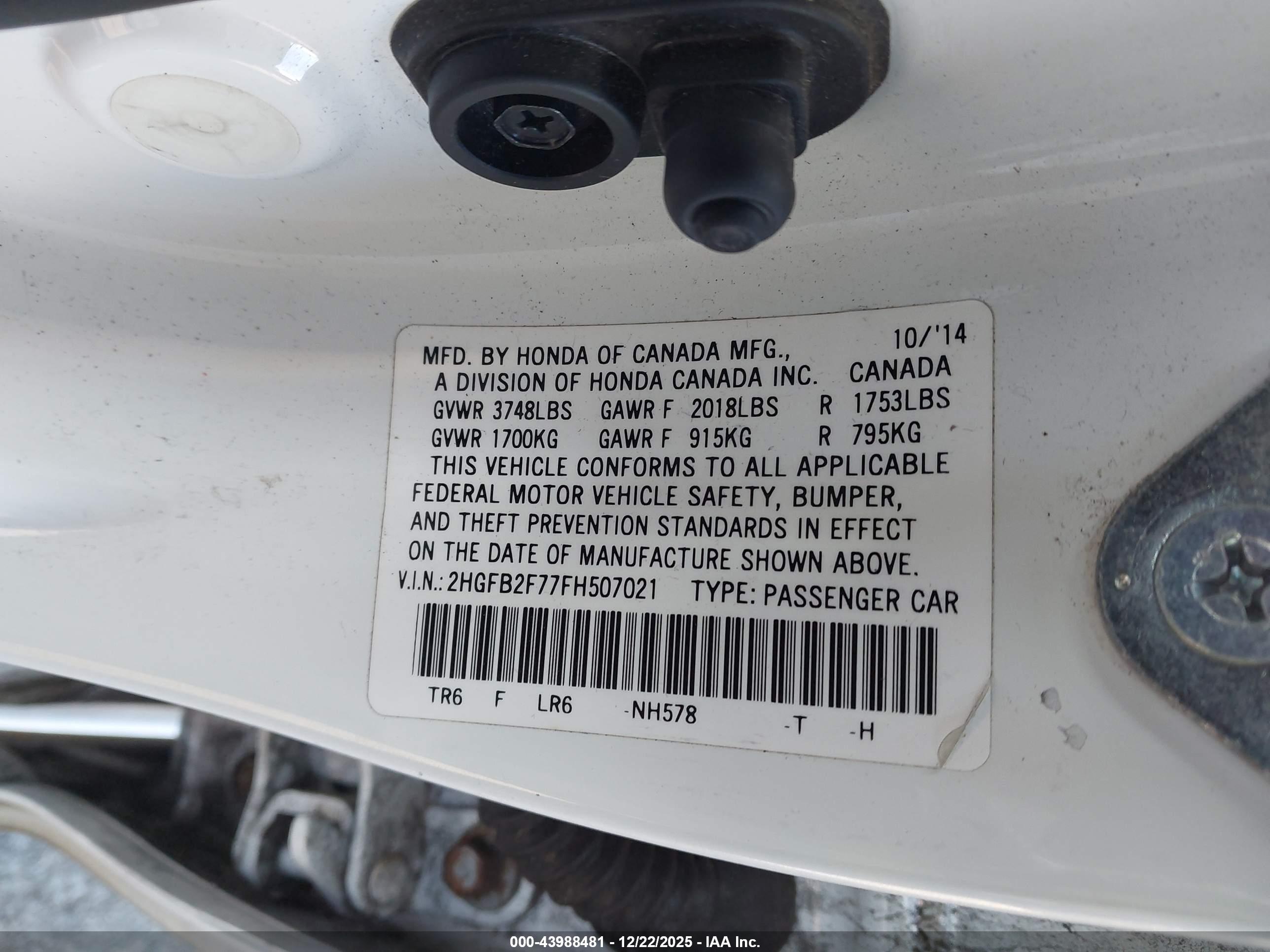 HONDA CIVIC image 9
