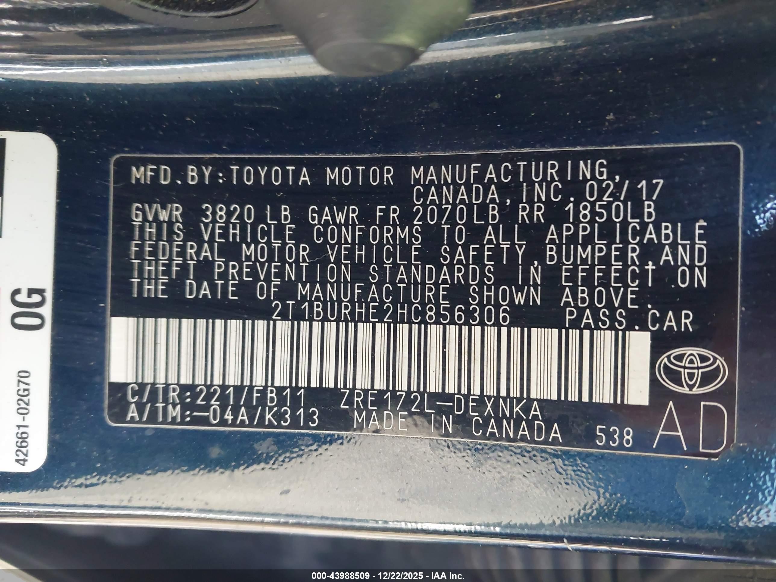 TOYOTA COROLLA image 9