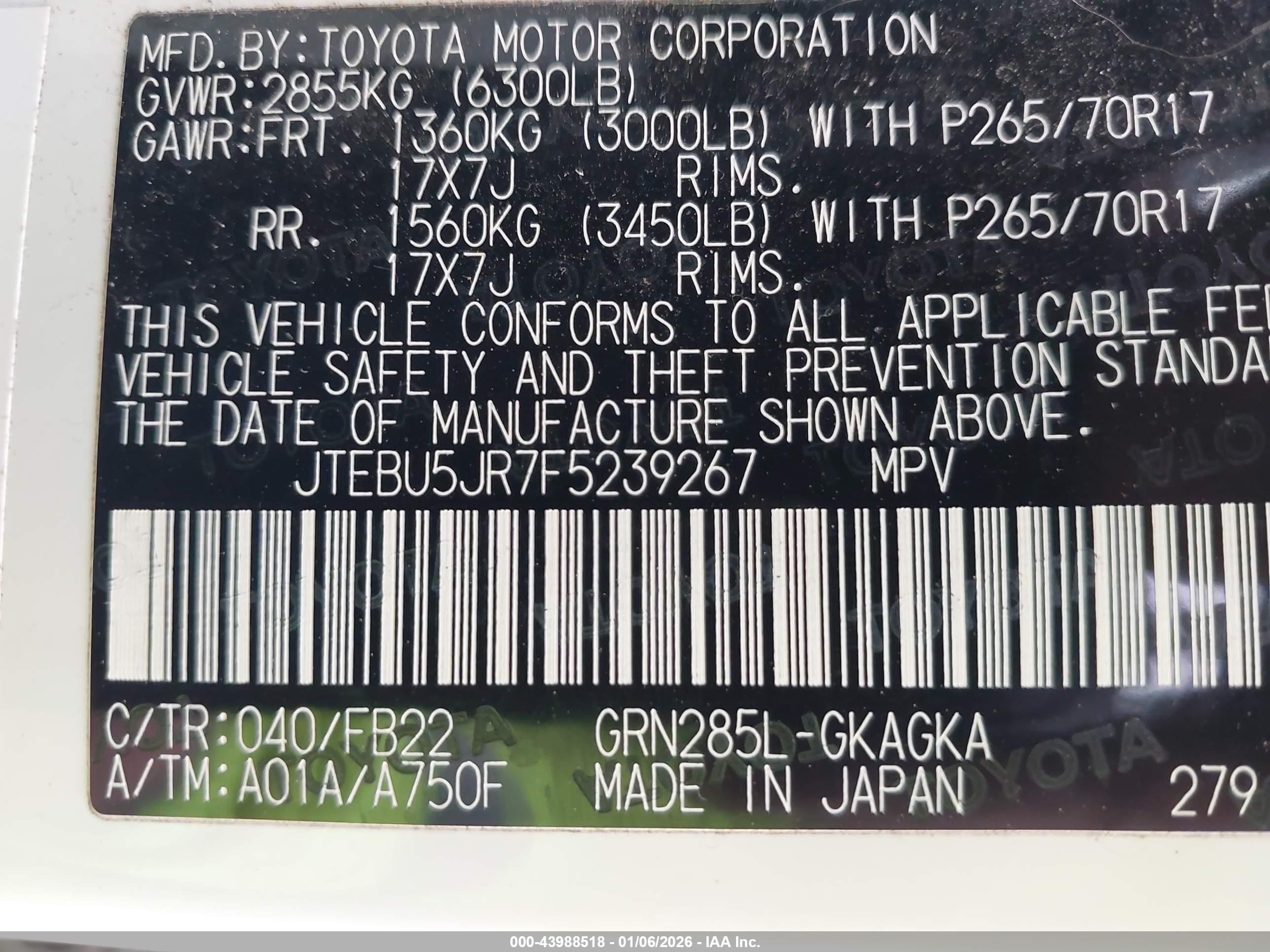 TOYOTA 4RUNNER image 9