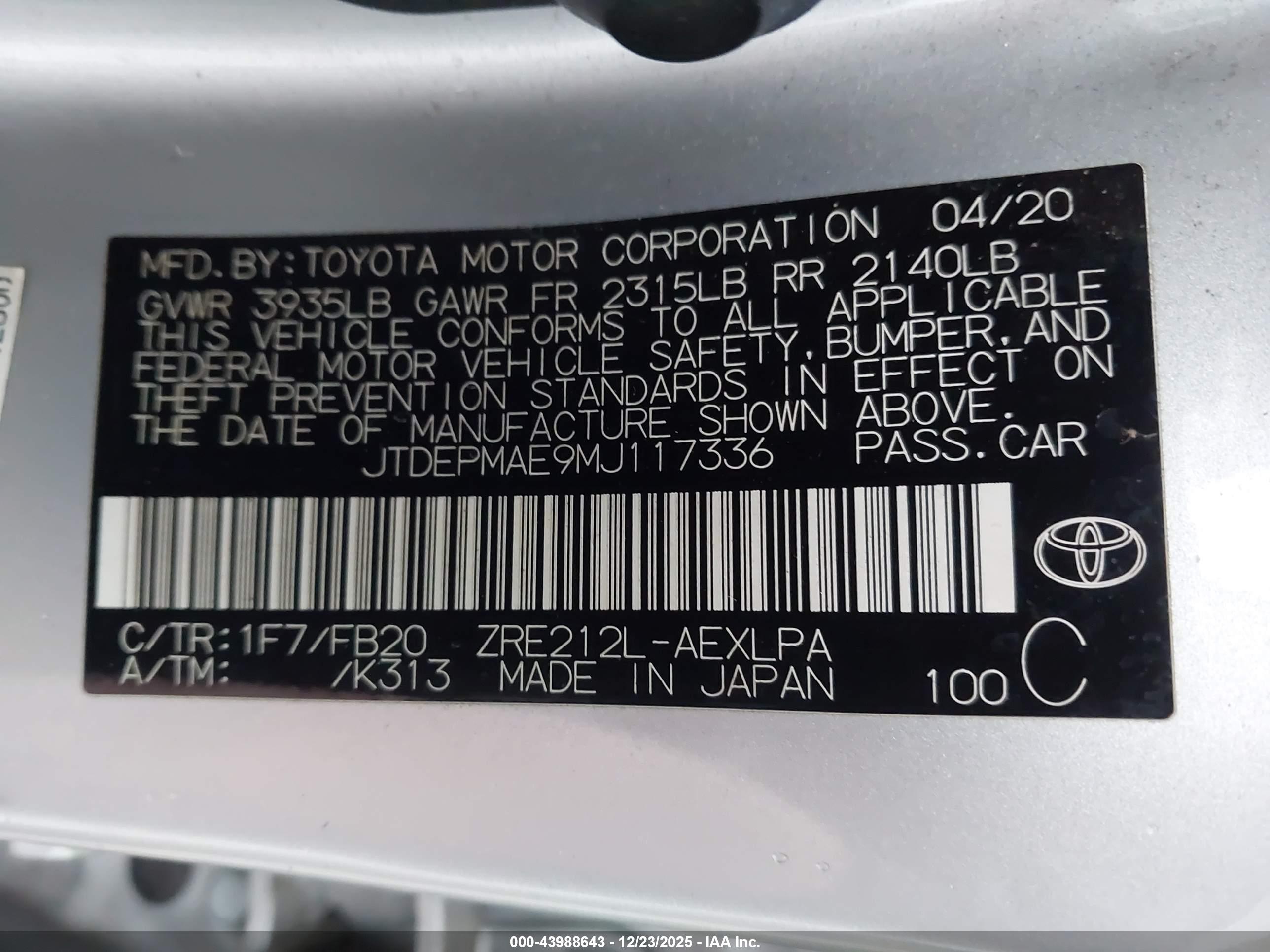 TOYOTA COROLLA image 9