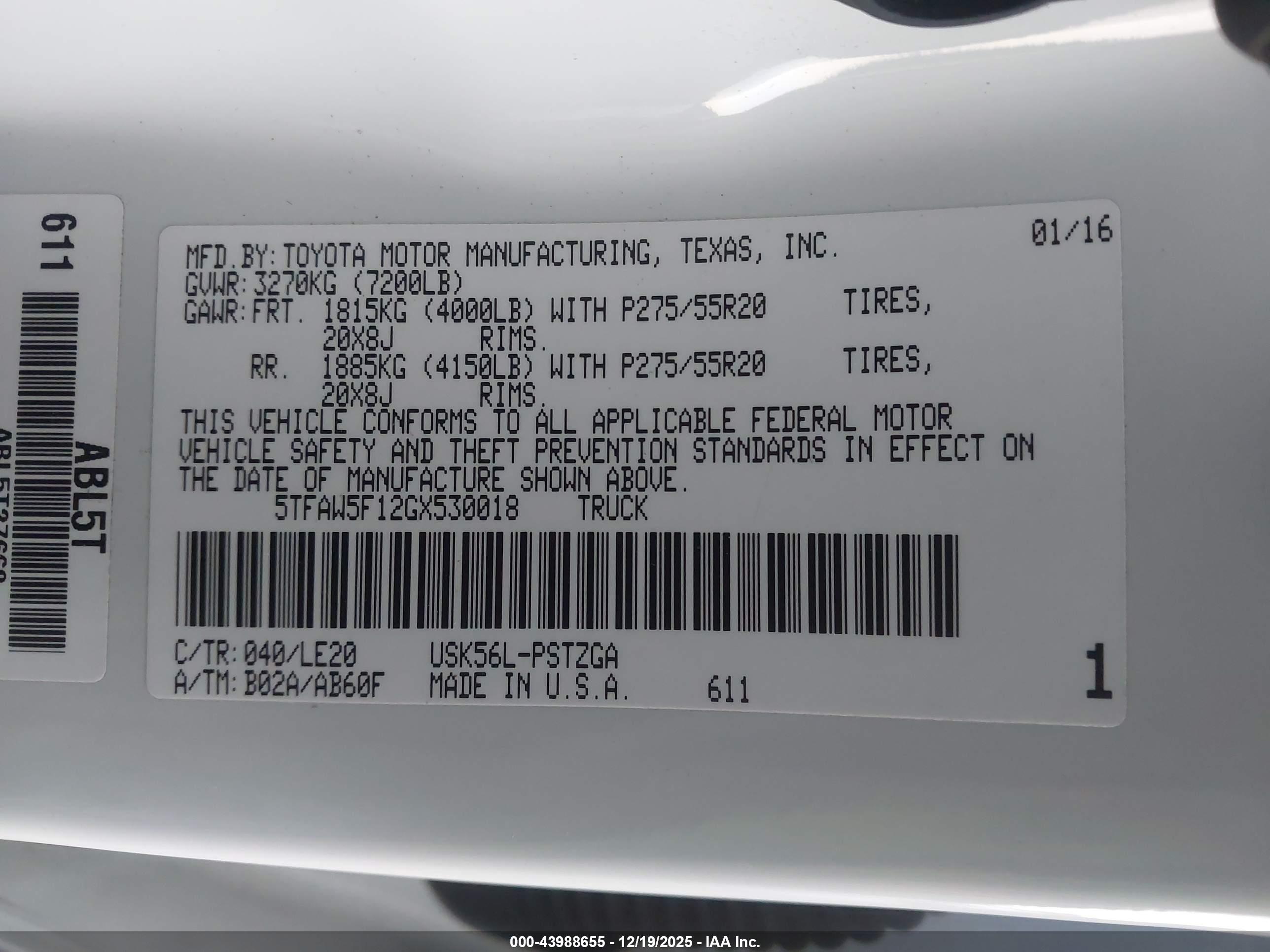 TOYOTA TUNDRA image 9