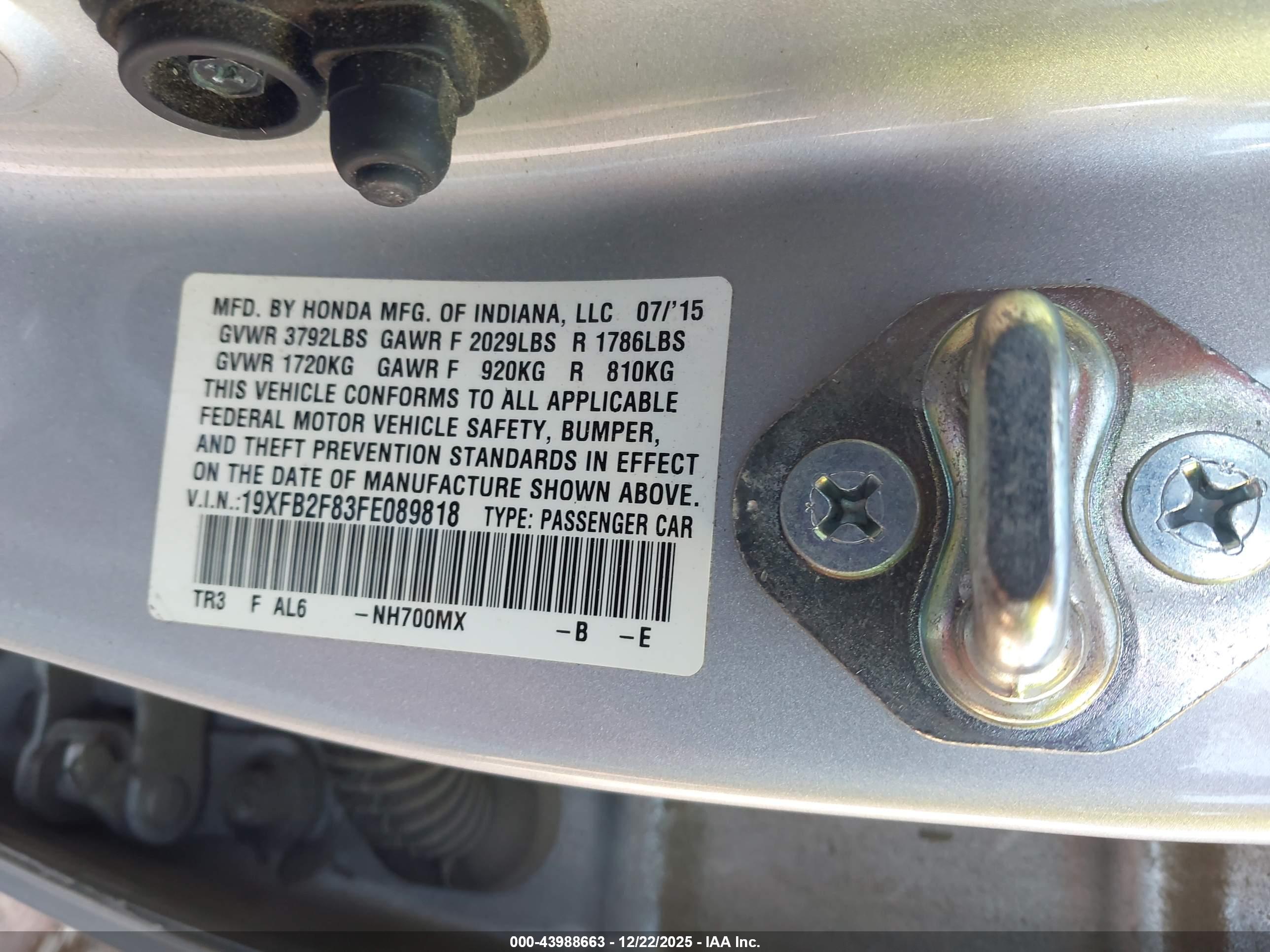 HONDA CIVIC image 9