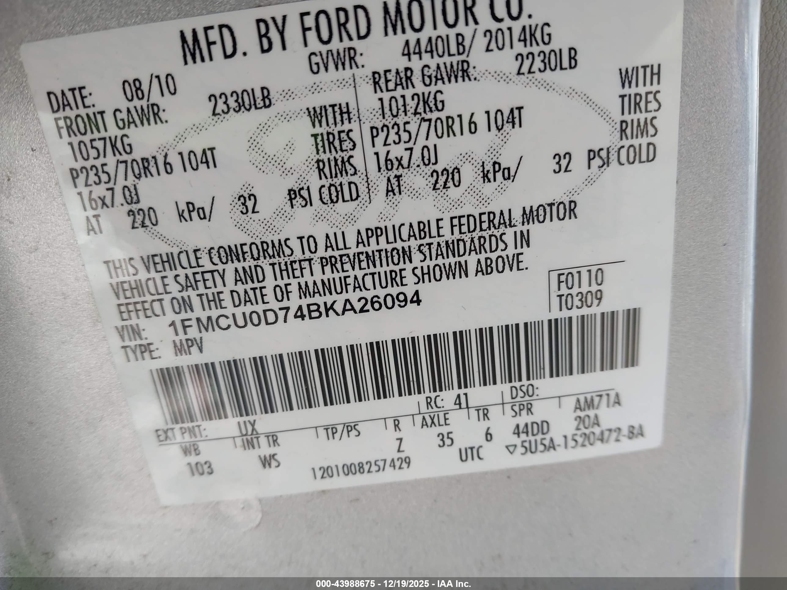 FORD ESCAPE image 9