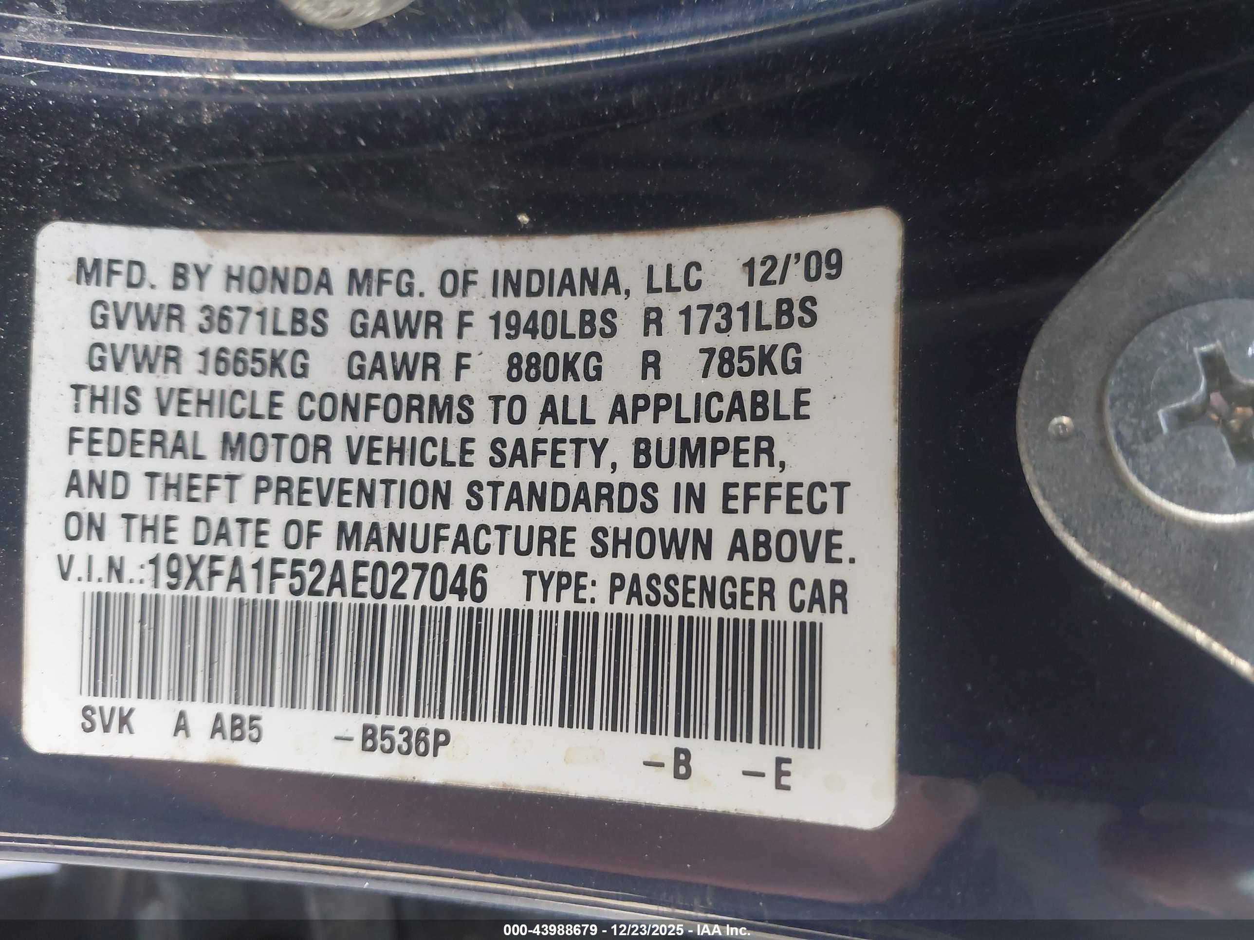 HONDA CIVIC image 9