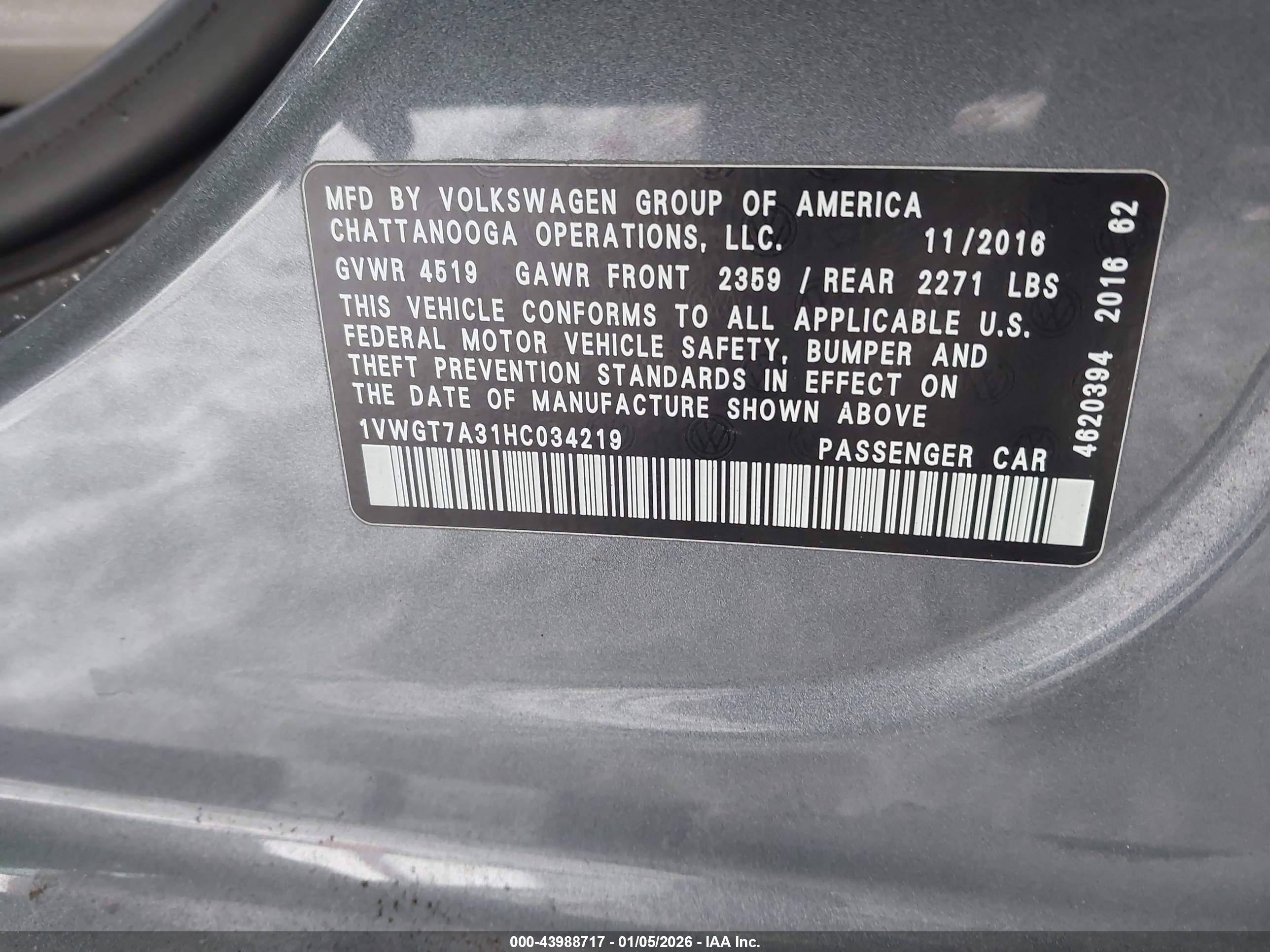 VOLKSWAGEN PASSAT image 9