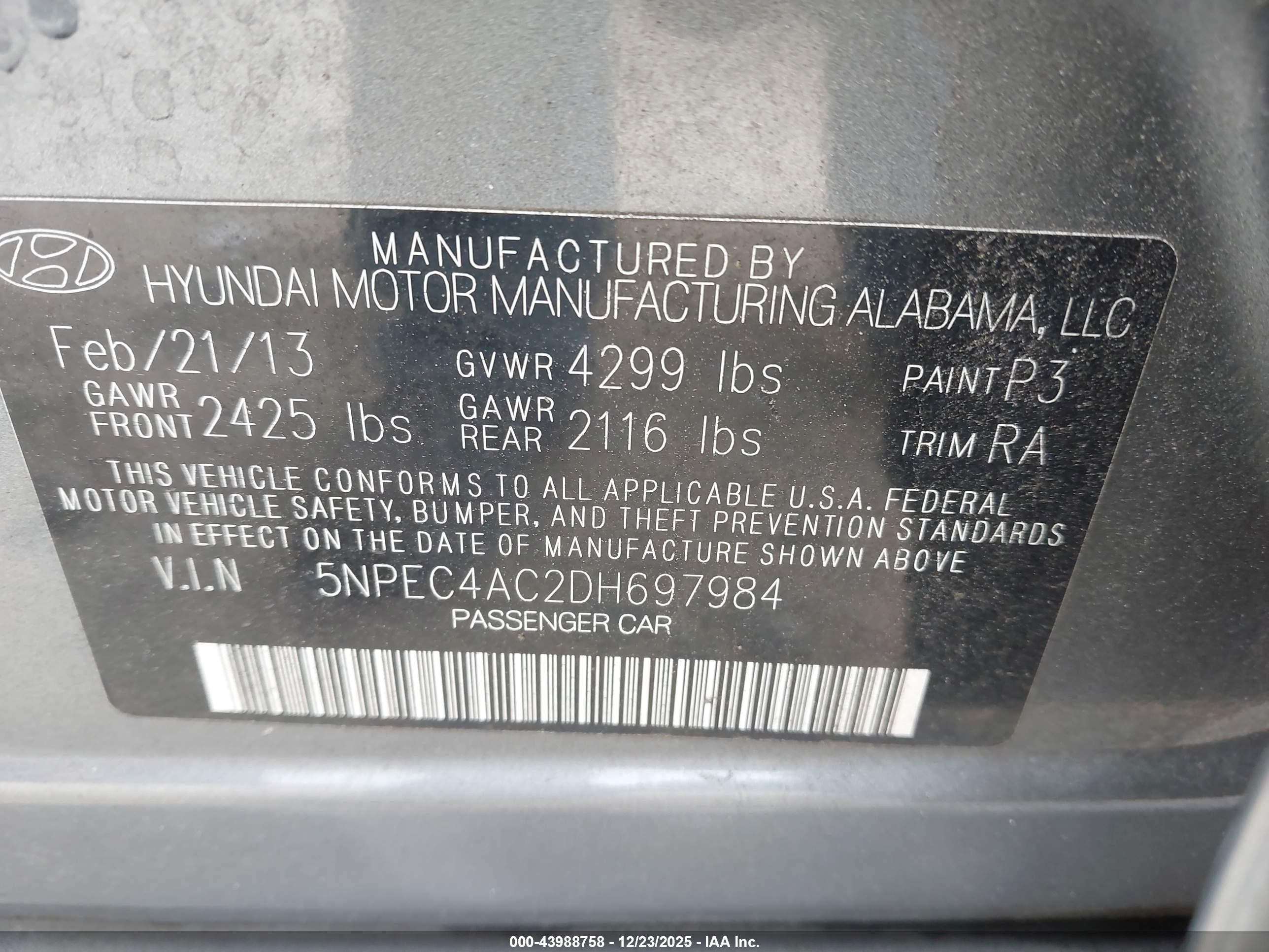 HYUNDAI SONATA image 9