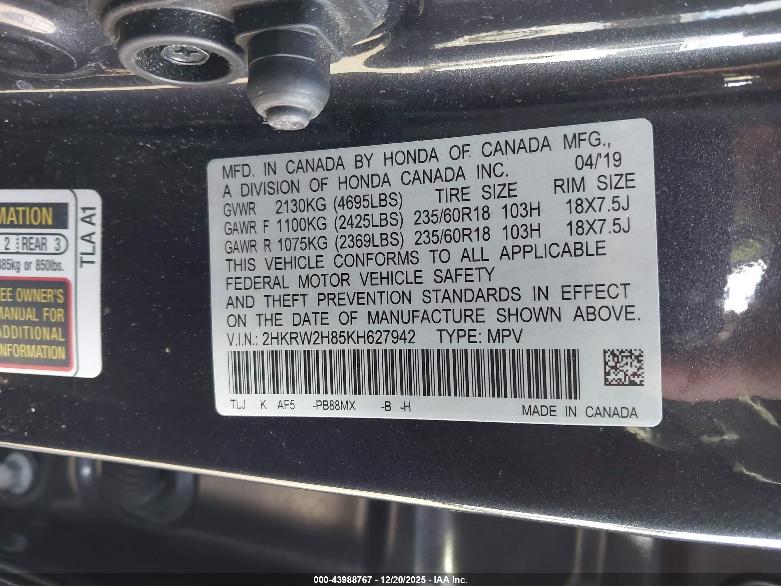 HONDA CR-V image 9