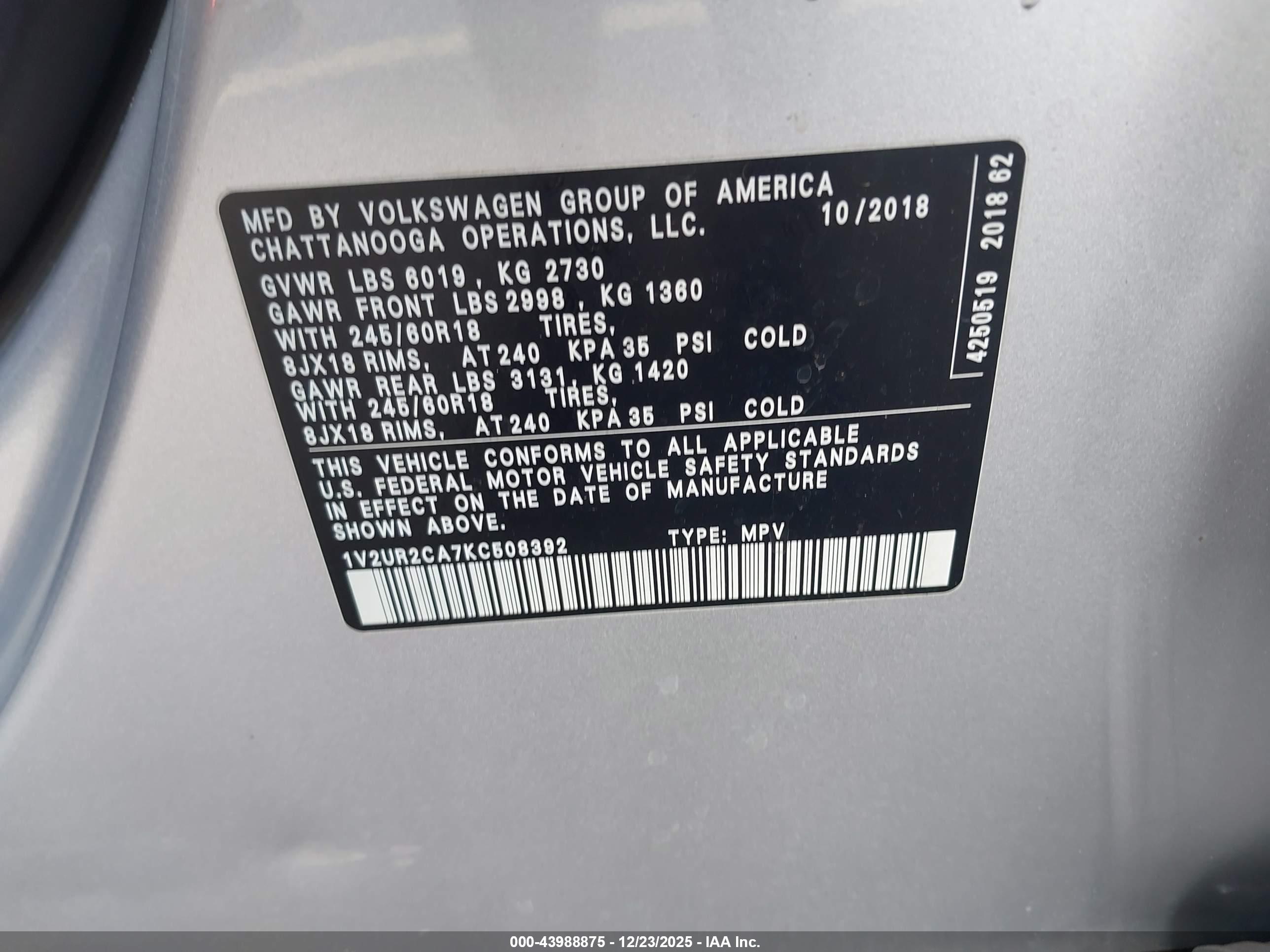 VOLKSWAGEN ATLAS image 9