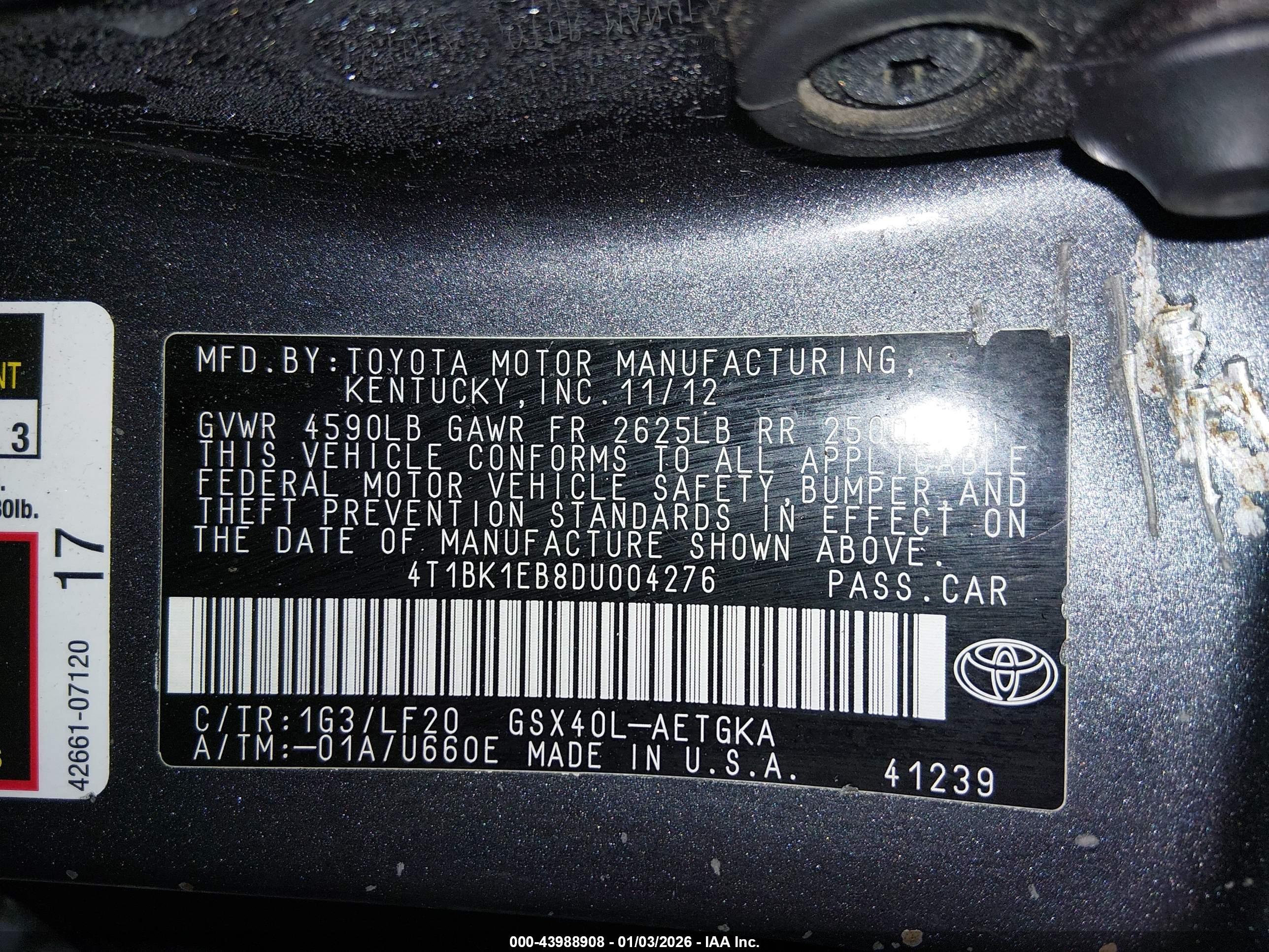 TOYOTA AVALON image 9