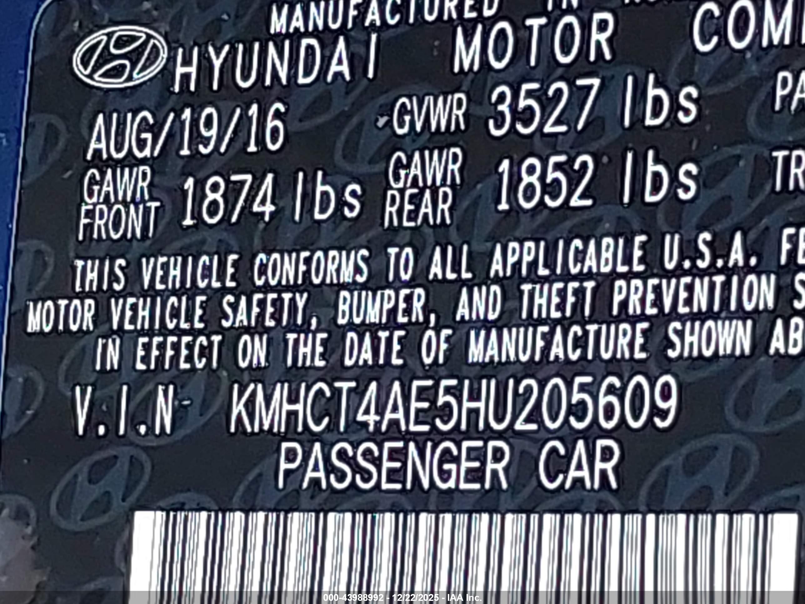 HYUNDAI ACCENT image 9