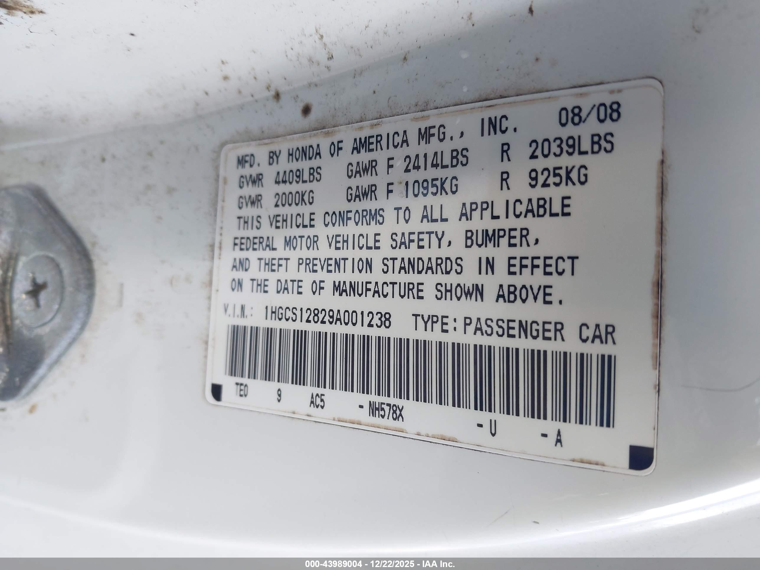 HONDA ACCORD image 9