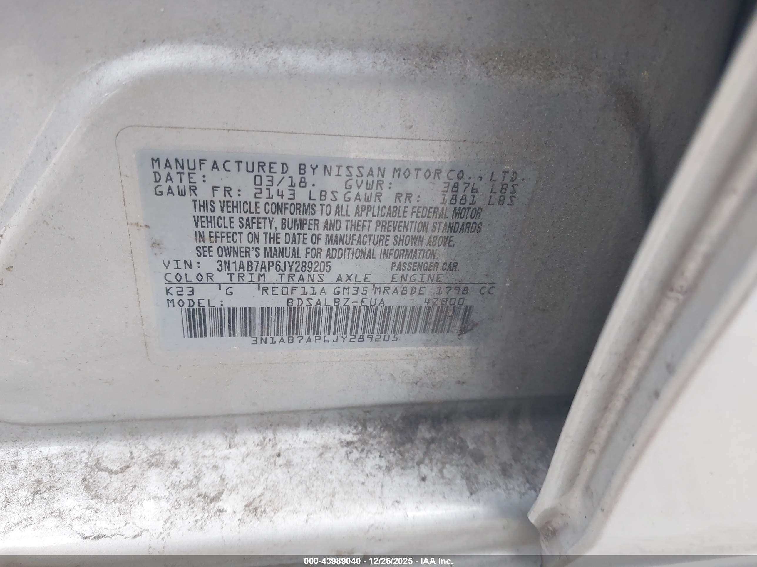 NISSAN SENTRA image 9