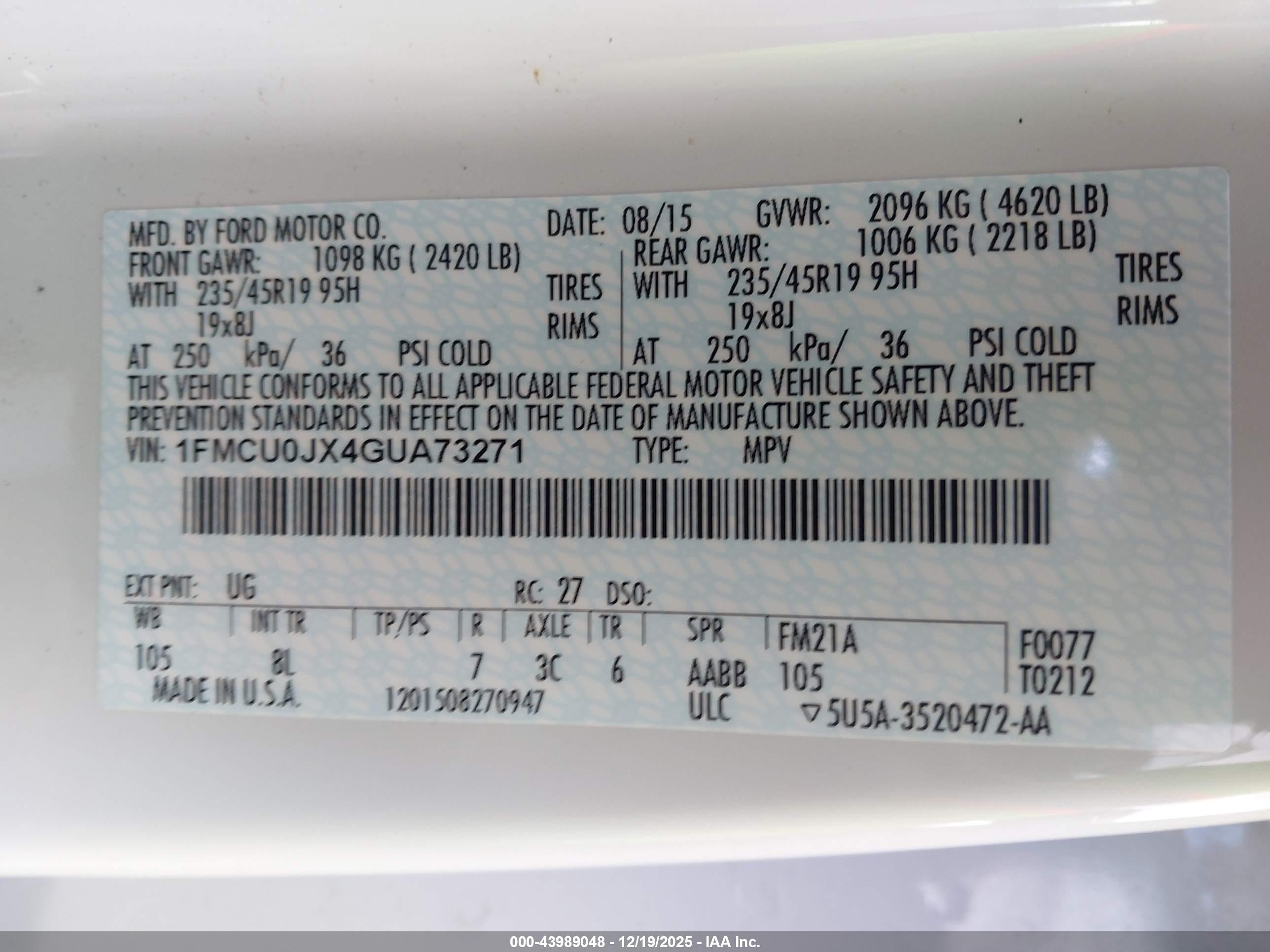 FORD ESCAPE image 9