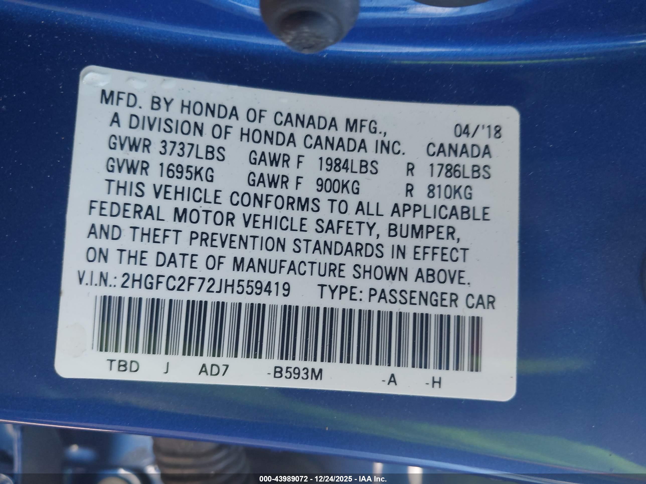 HONDA CIVIC image 9
