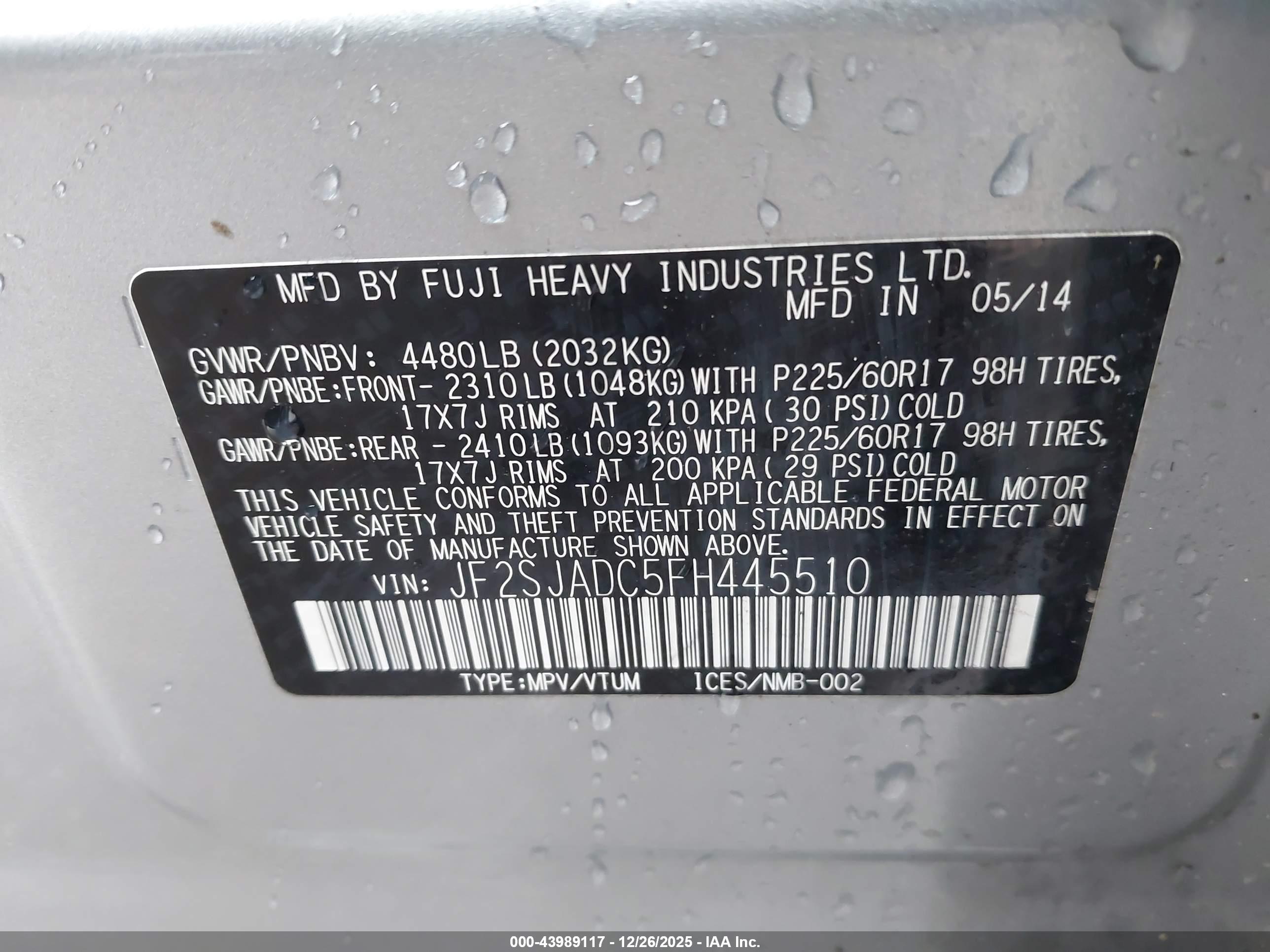 SUBARU FORESTER image 9