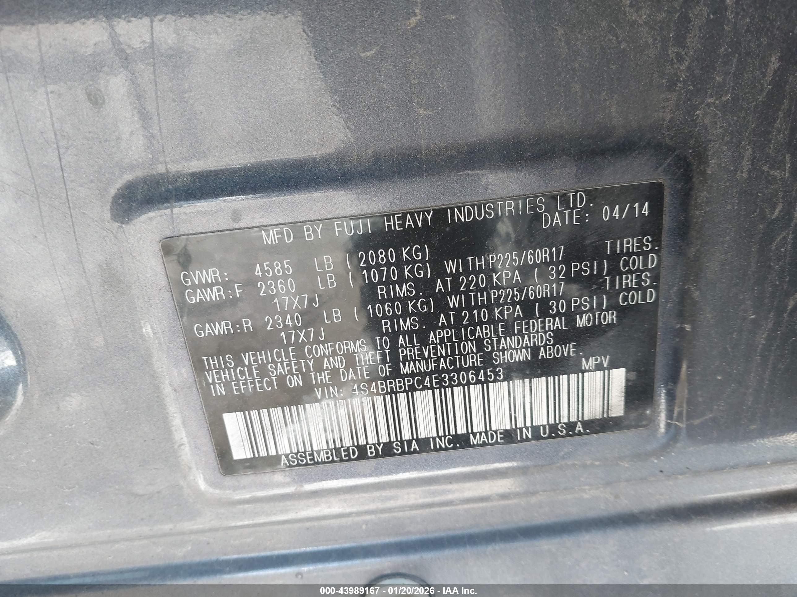 SUBARU OUTBACK image 9