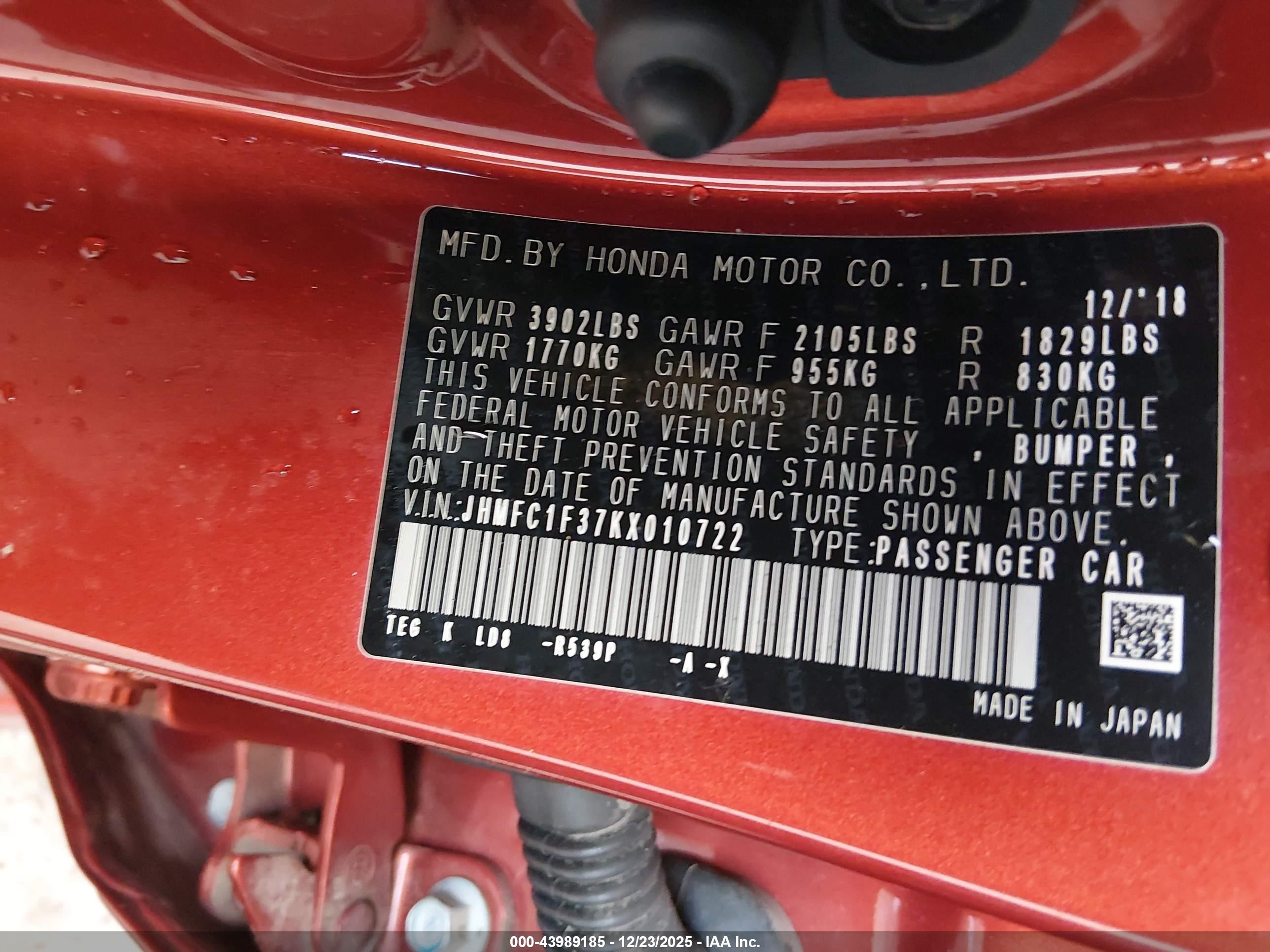 HONDA CIVIC image 9