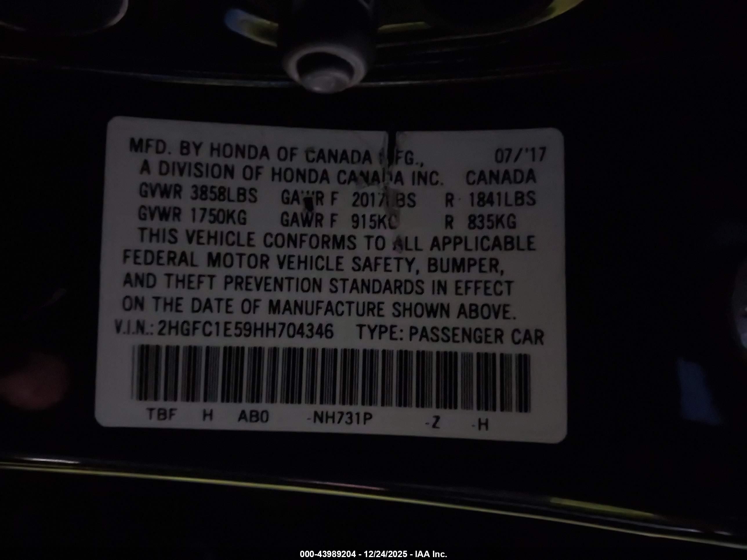 HONDA CIVIC image 9