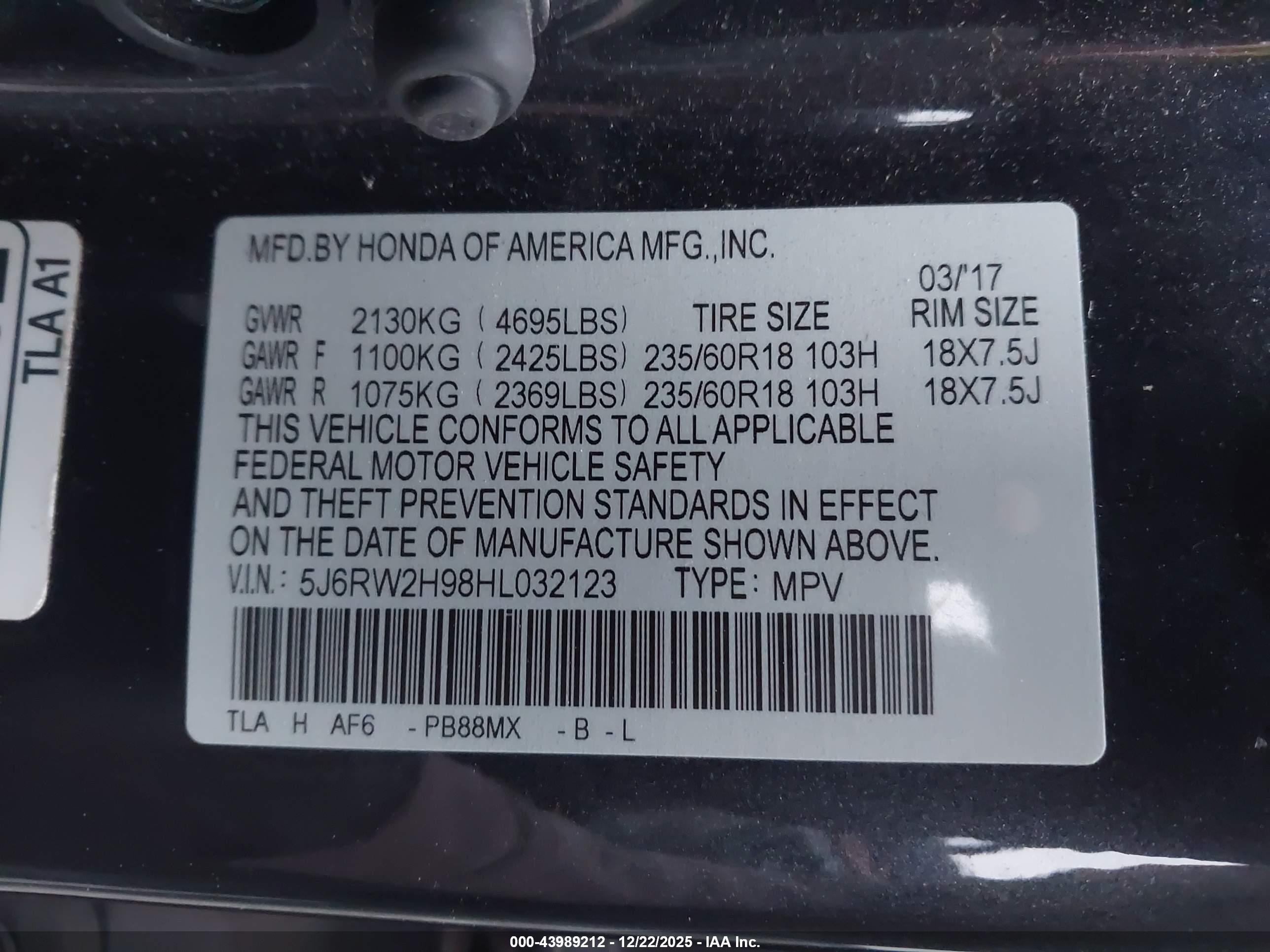HONDA CR-V image 9